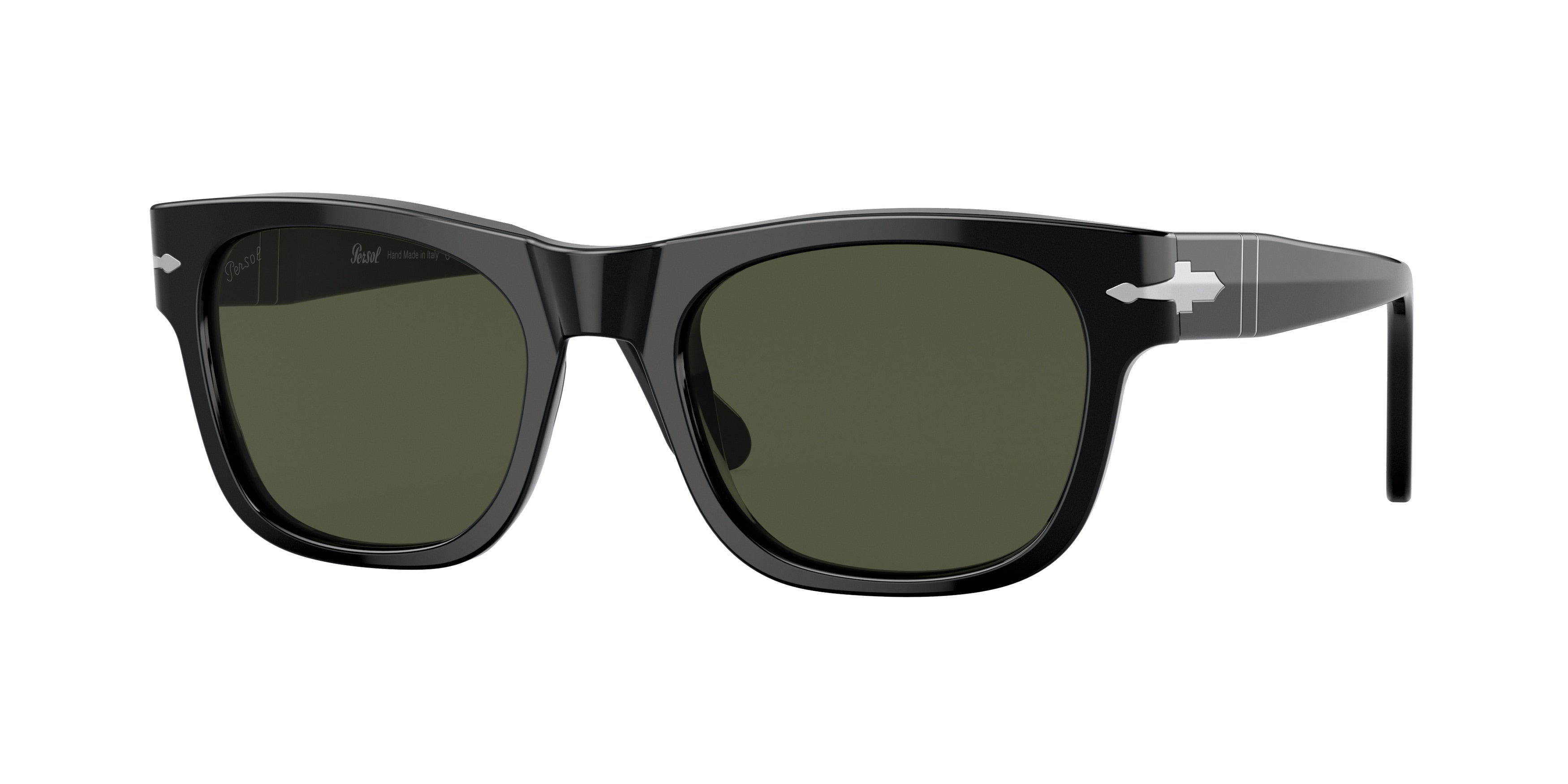 Persol PO3269S Rectangle Sunglasses  95/31-Black 54-145-20 - Color Map Black