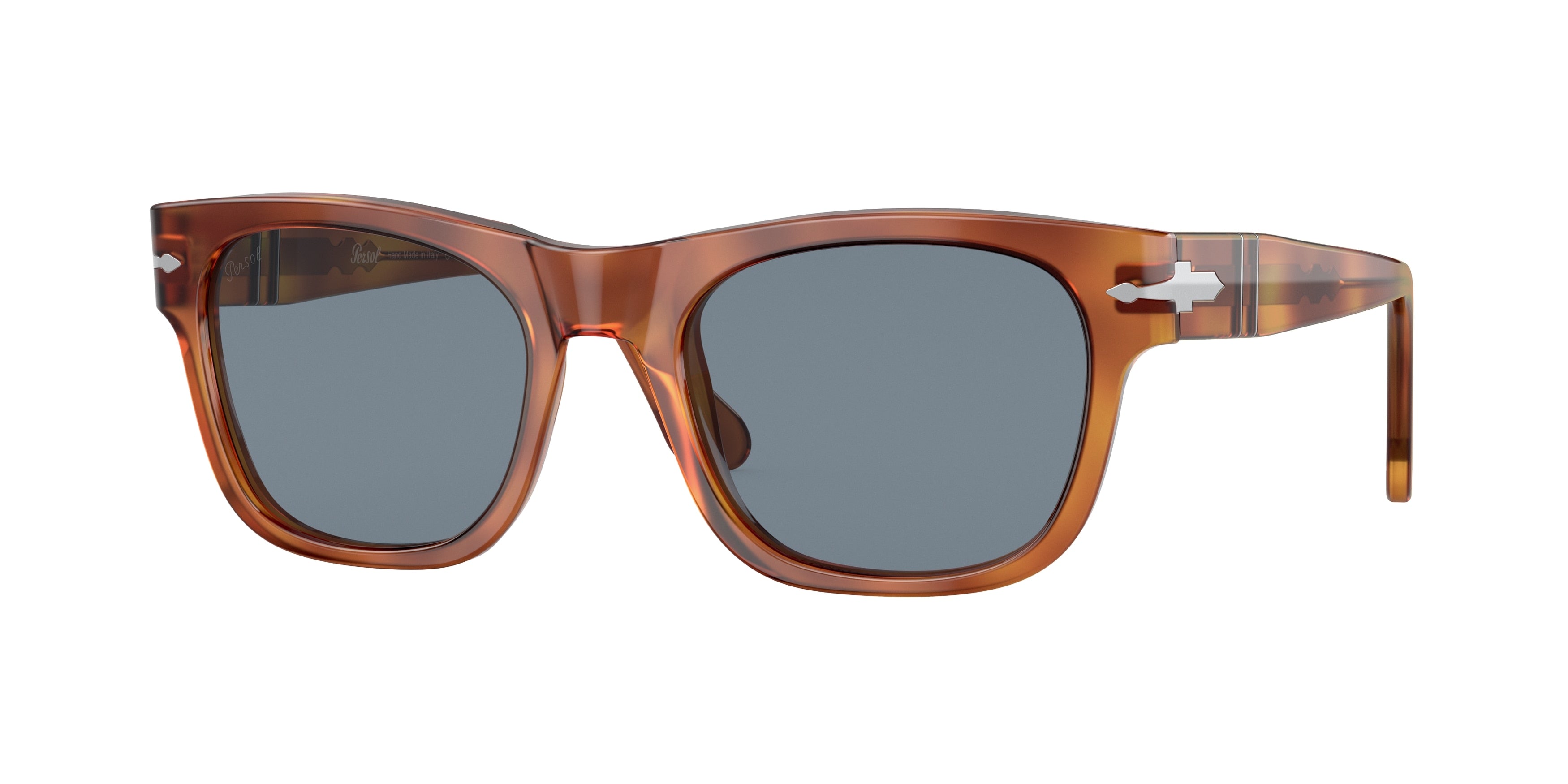 Persol PO3269S Rectangle Sunglasses  96/56-Terra Di Siena 54-145-20 - Color Map Brown