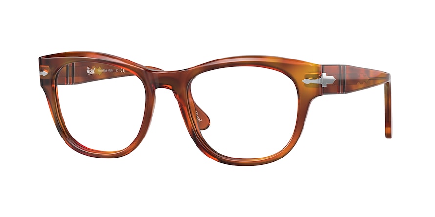 Persol PO3270V Rectangle Eyeglasses  96-TERRA DI SIENA 52-19-150 - Color Map havana