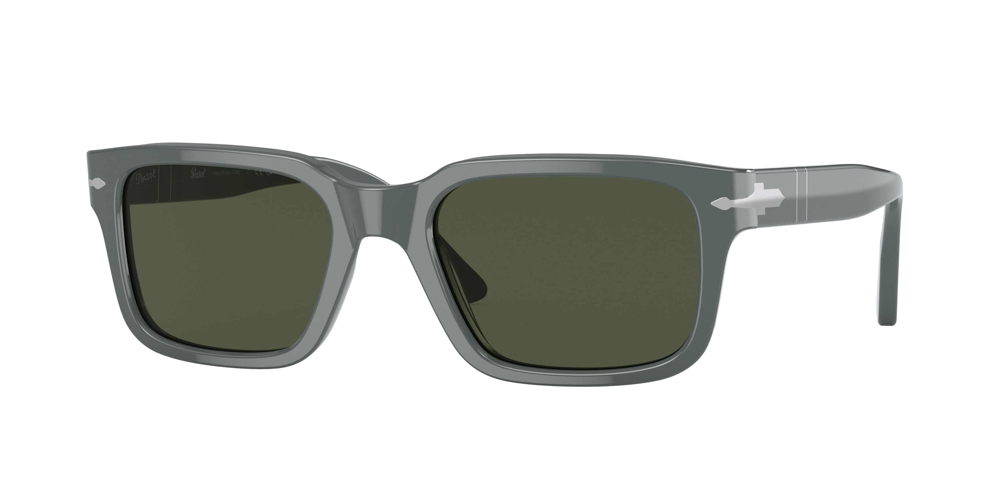 Persol PO3272S Rectangle Sunglasses  117331-Grey 55-145-20 - Color Map Grey