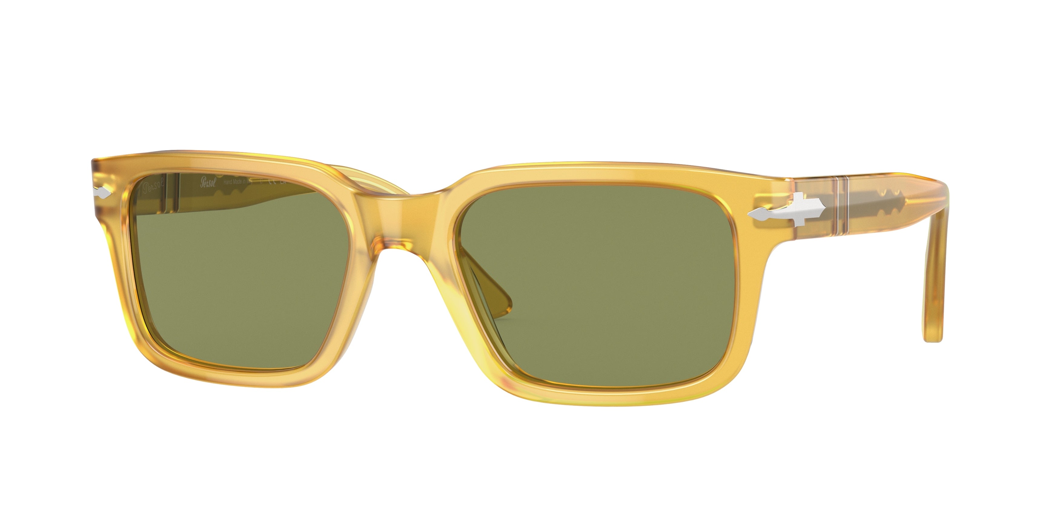 Persol PO3272S Rectangle Sunglasses  204/4E-Honey 55-145-20 - Color Map Yellow