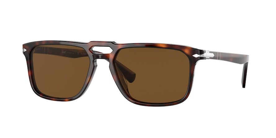 Persol PO3273S Rectangle Sunglasses  24/57-HAVANA 55-17-145 - Color Map havana