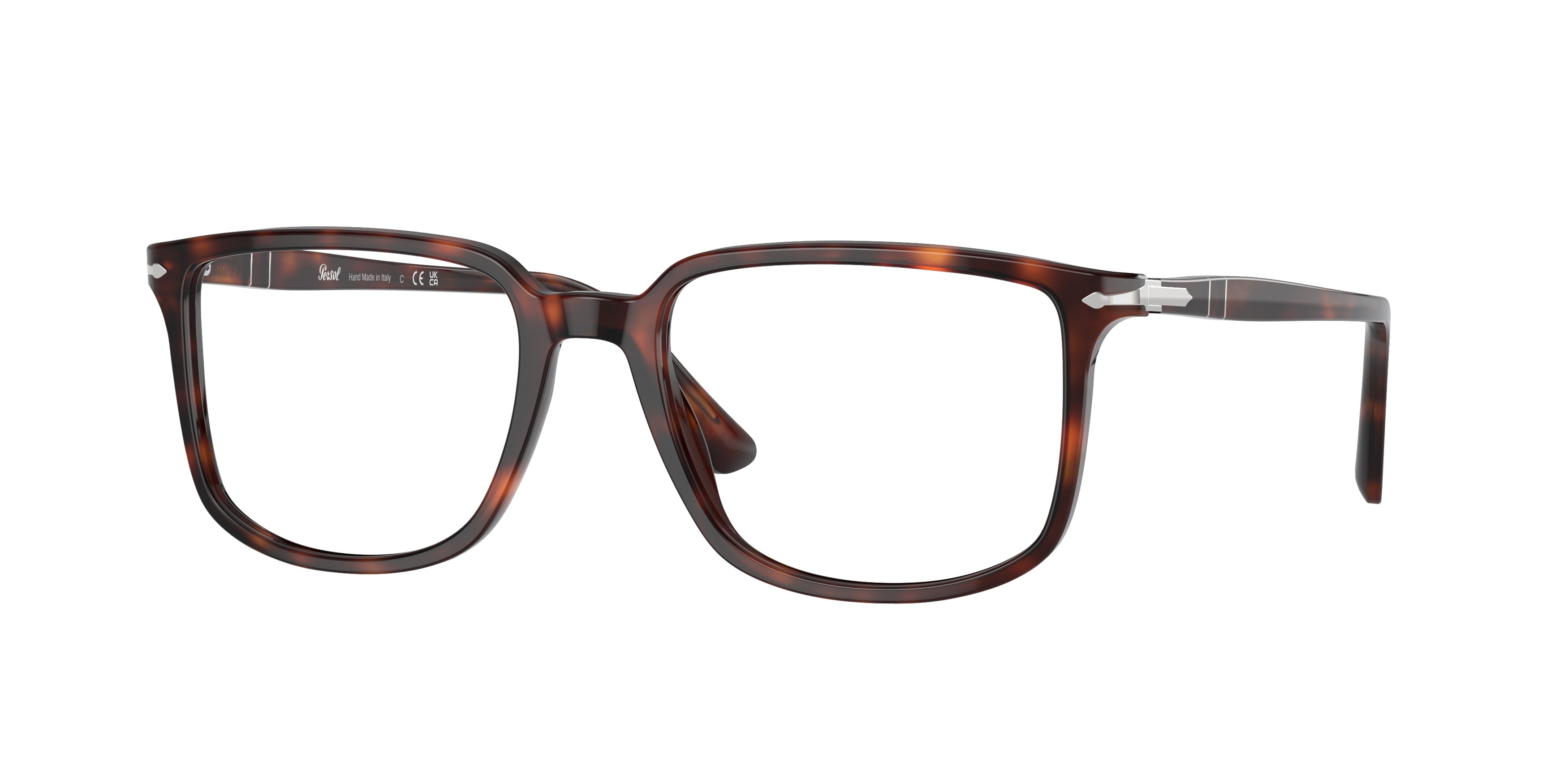 Persol PO3275V Rectangle Eyeglasses  24-Havana 54-145-18 - Color Map Tortoise