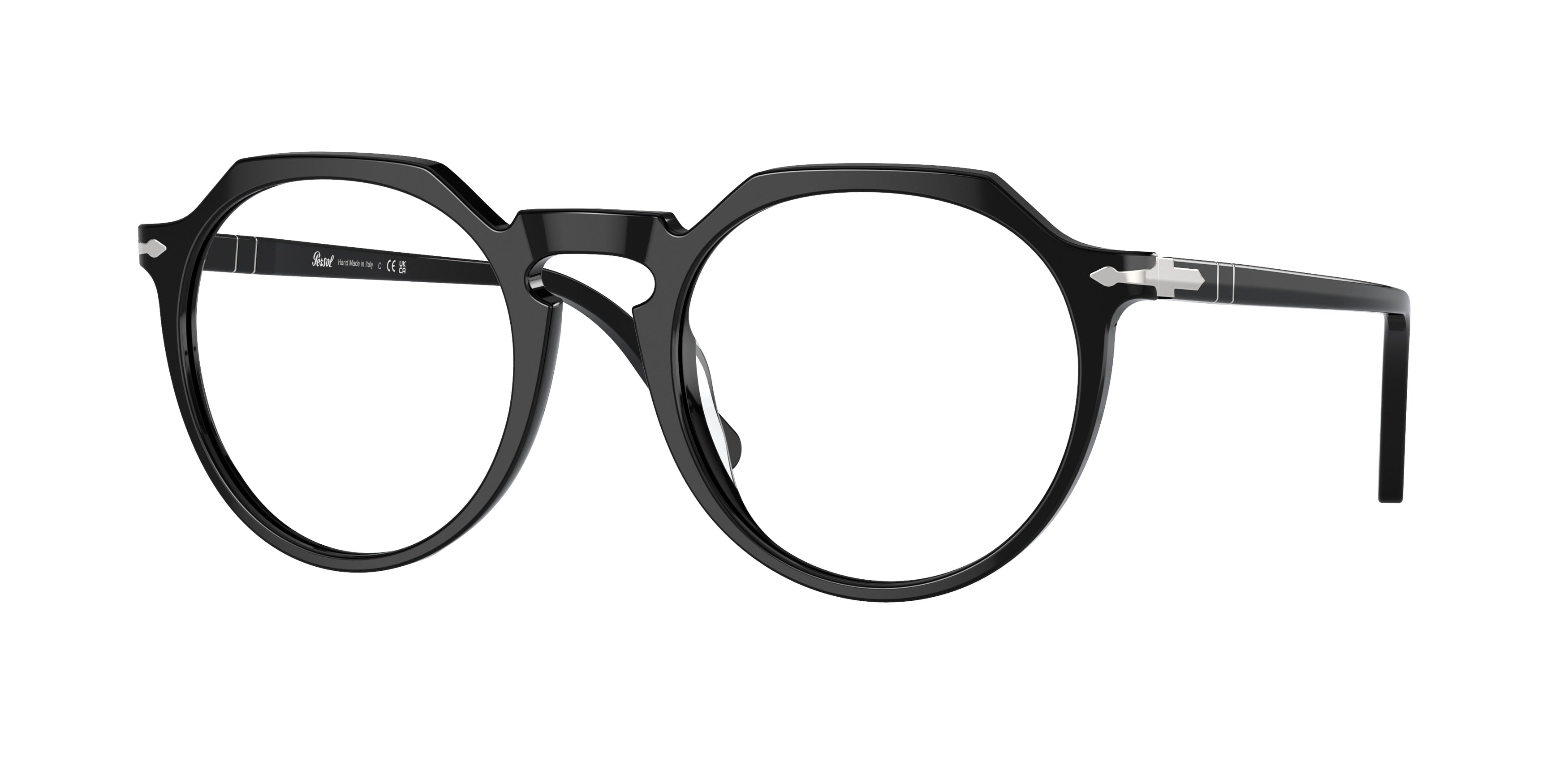 Persol PO3281V Phantos Eyeglasses  95-Black 50-145-21 - Color Map Black