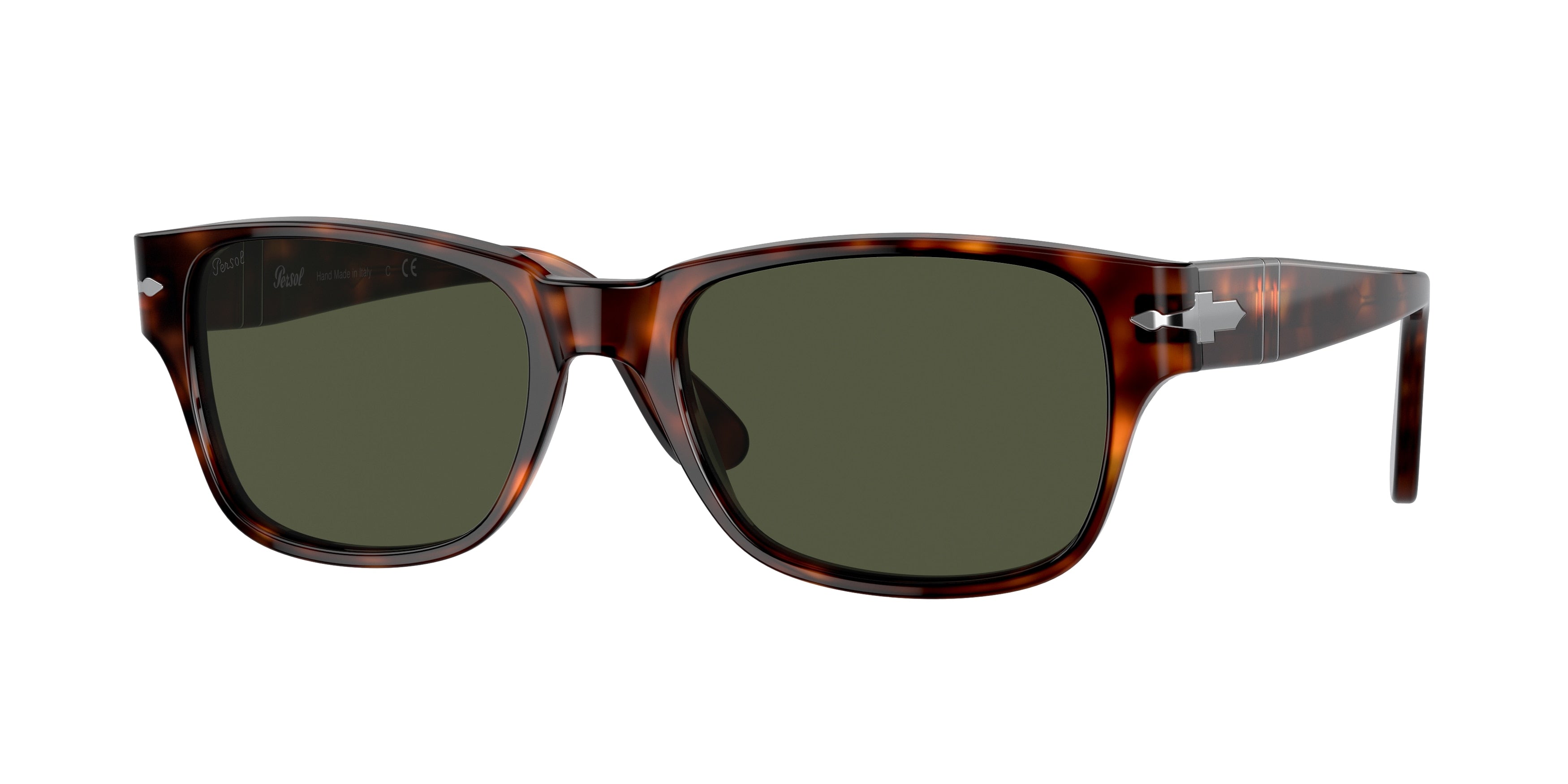 Persol PO3288S Rectangle Sunglasses  24/31-Havana 55-145-19 - Color Map Tortoise