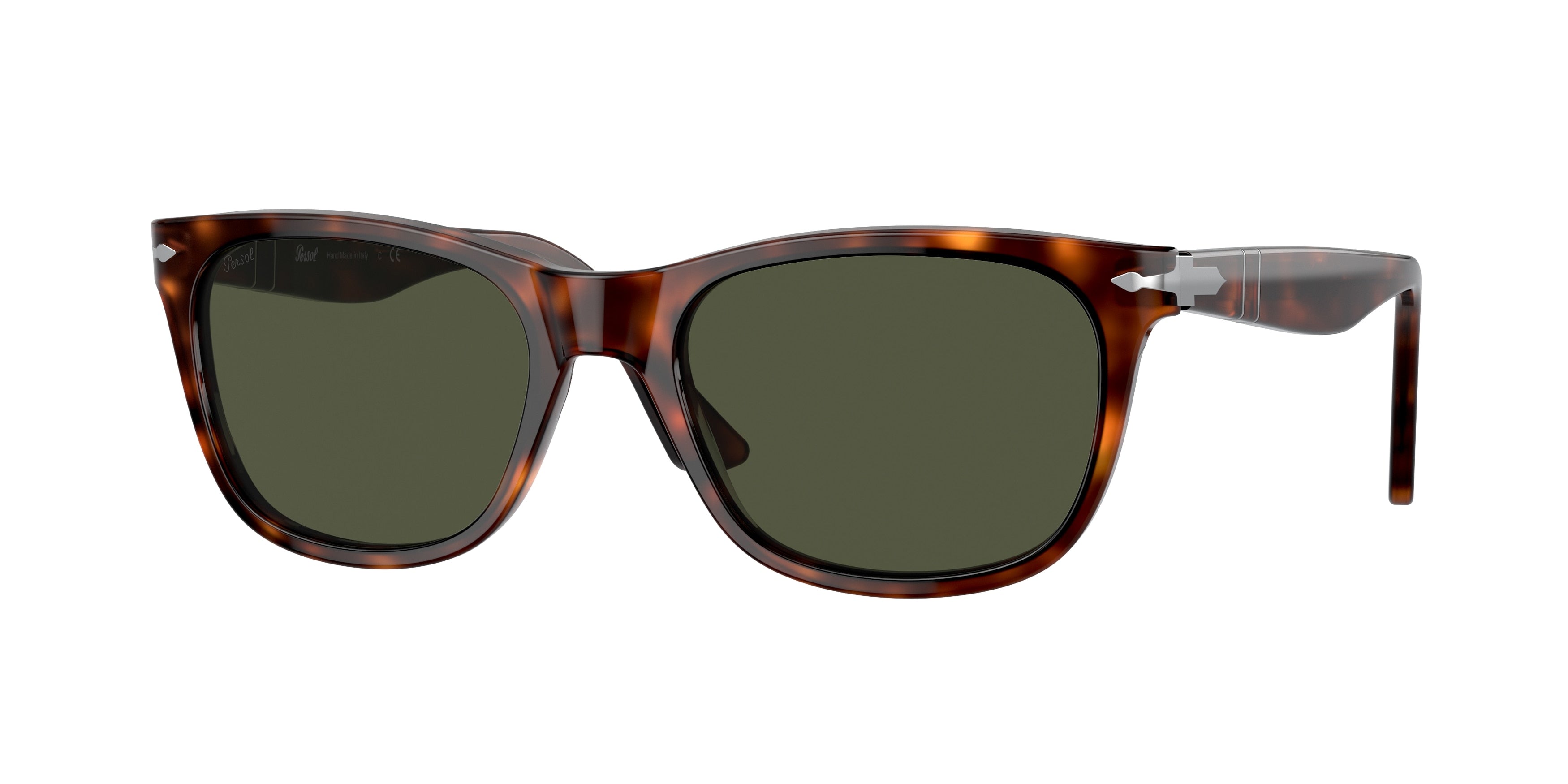 Persol PO3291S Rectangle Sunglasses  24/31-Havana 57-145-19 - Color Map Tortoise