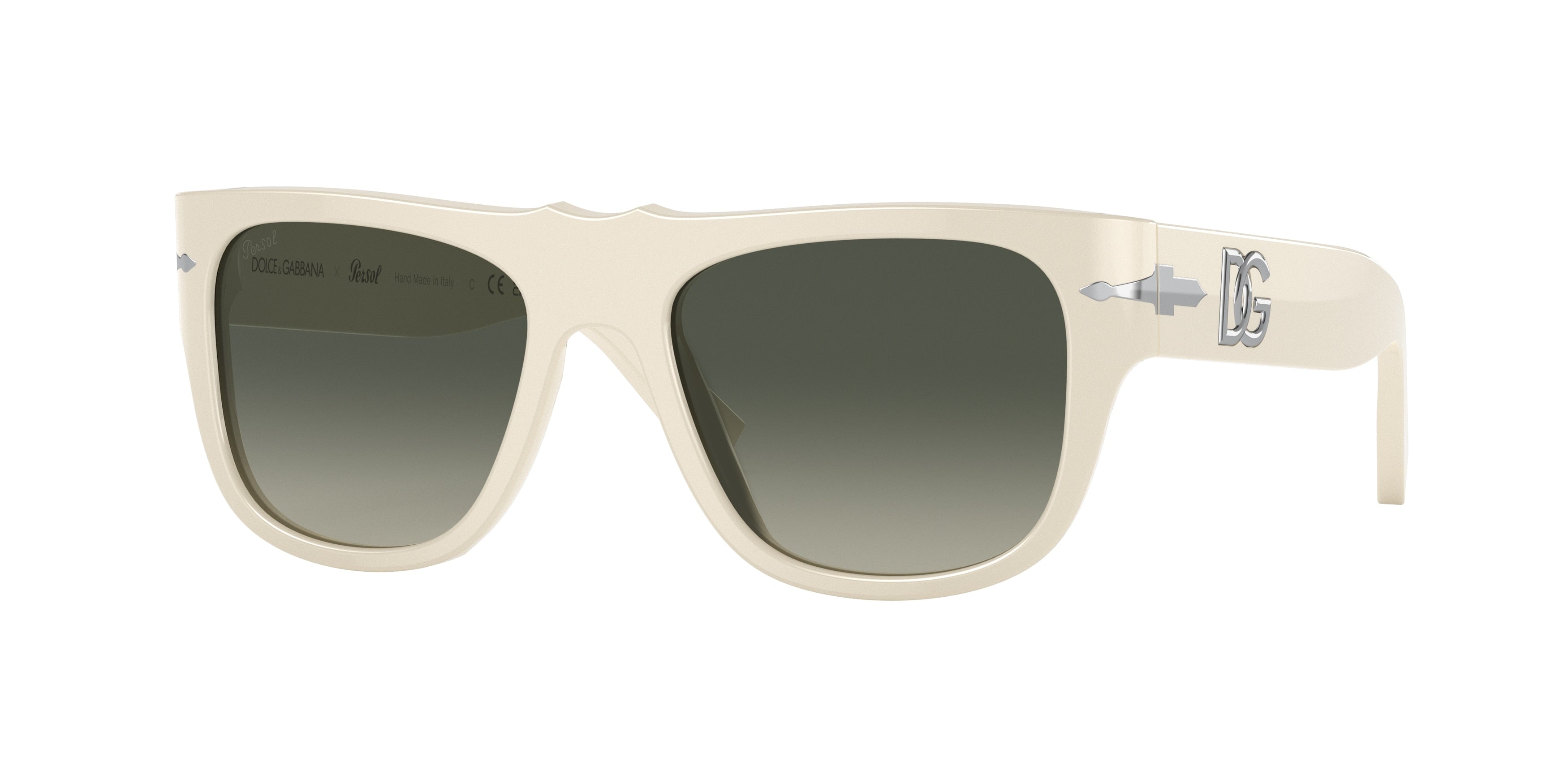 Persol PO3295S Pillow Sunglasses  116371-Ivory 51-135-18 - Color Map White