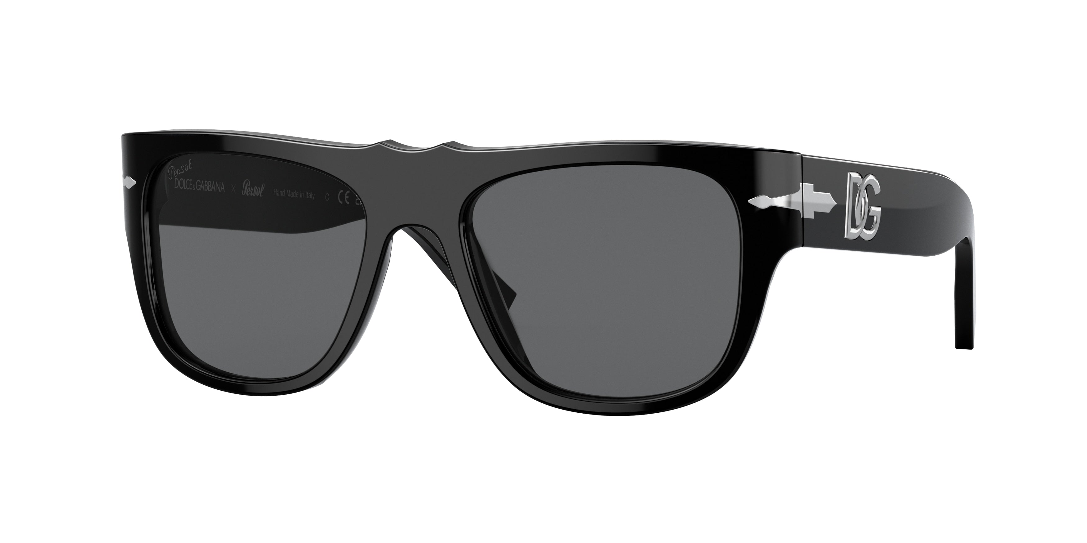 Persol PO3295S Pillow Sunglasses  95/B1-Black 51-135-18 - Color Map Black