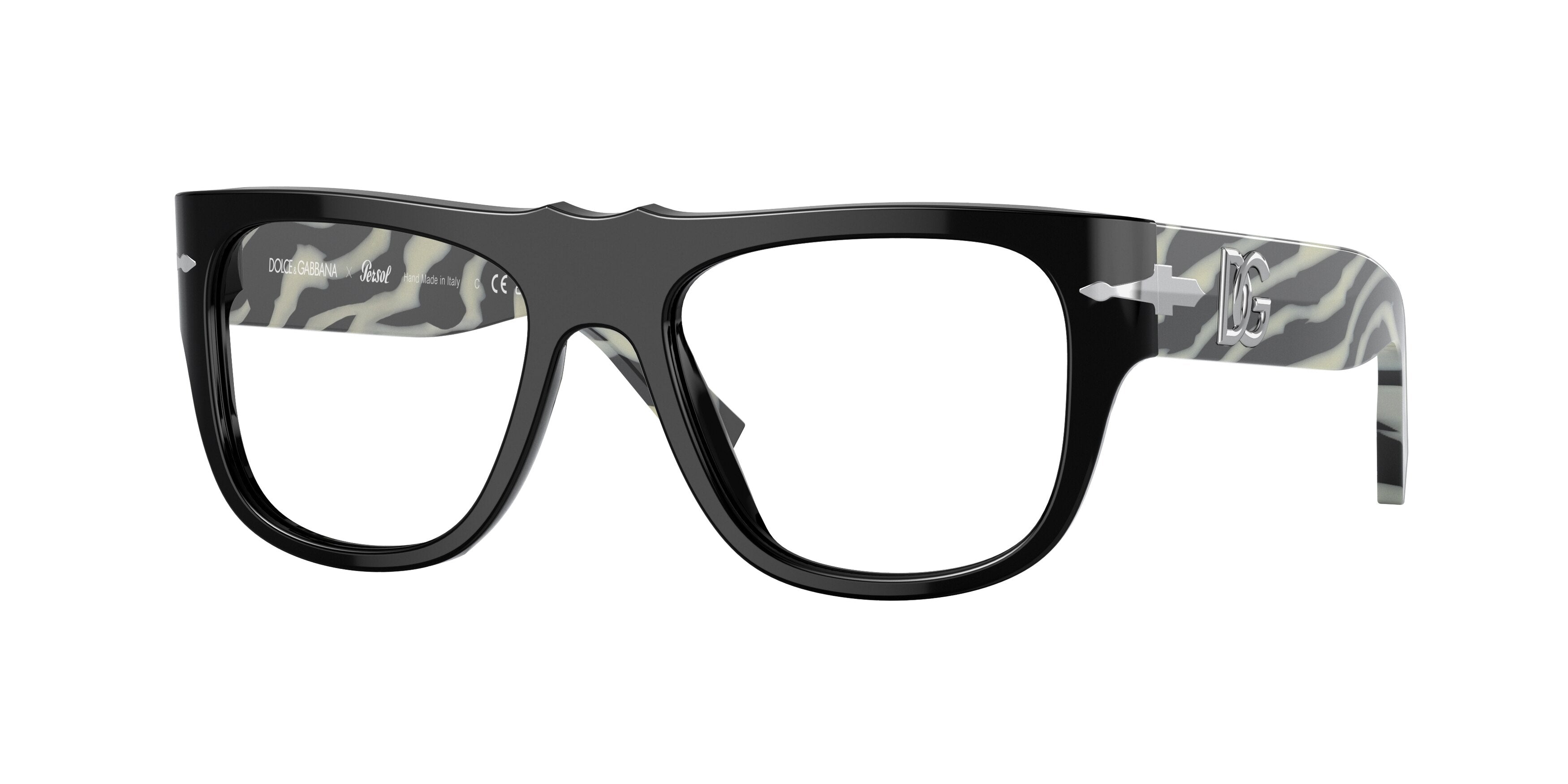 Persol PO3295V Pillow Eyeglasses  1164-Black 51-135-18 - Color Map Black
