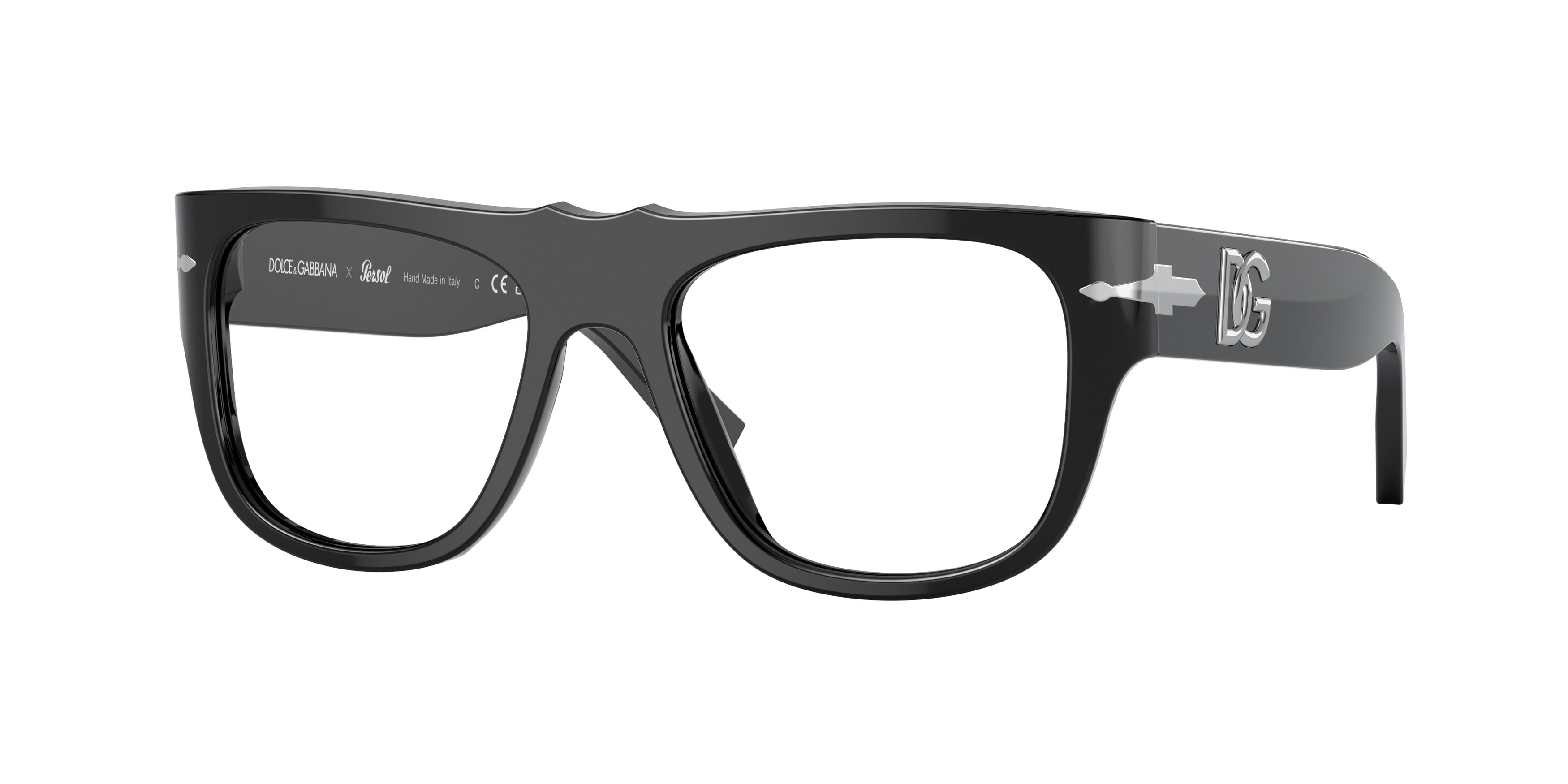 Persol PO3295V Pillow Eyeglasses  95-Black 51-135-18 - Color Map Black