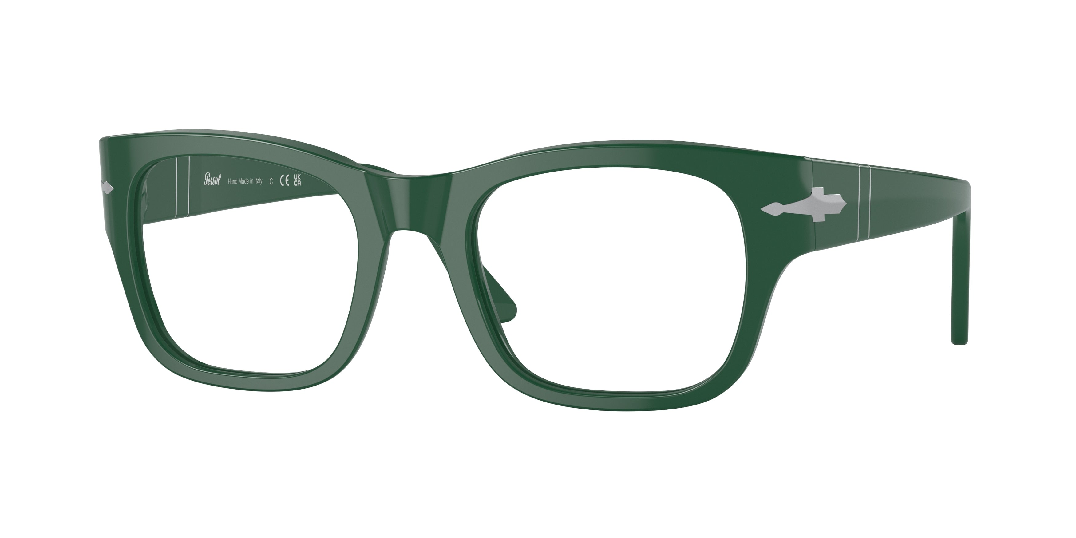 Persol PO3297V Rectangle Eyeglasses  1171-Green 52-145-21 - Color Map Green