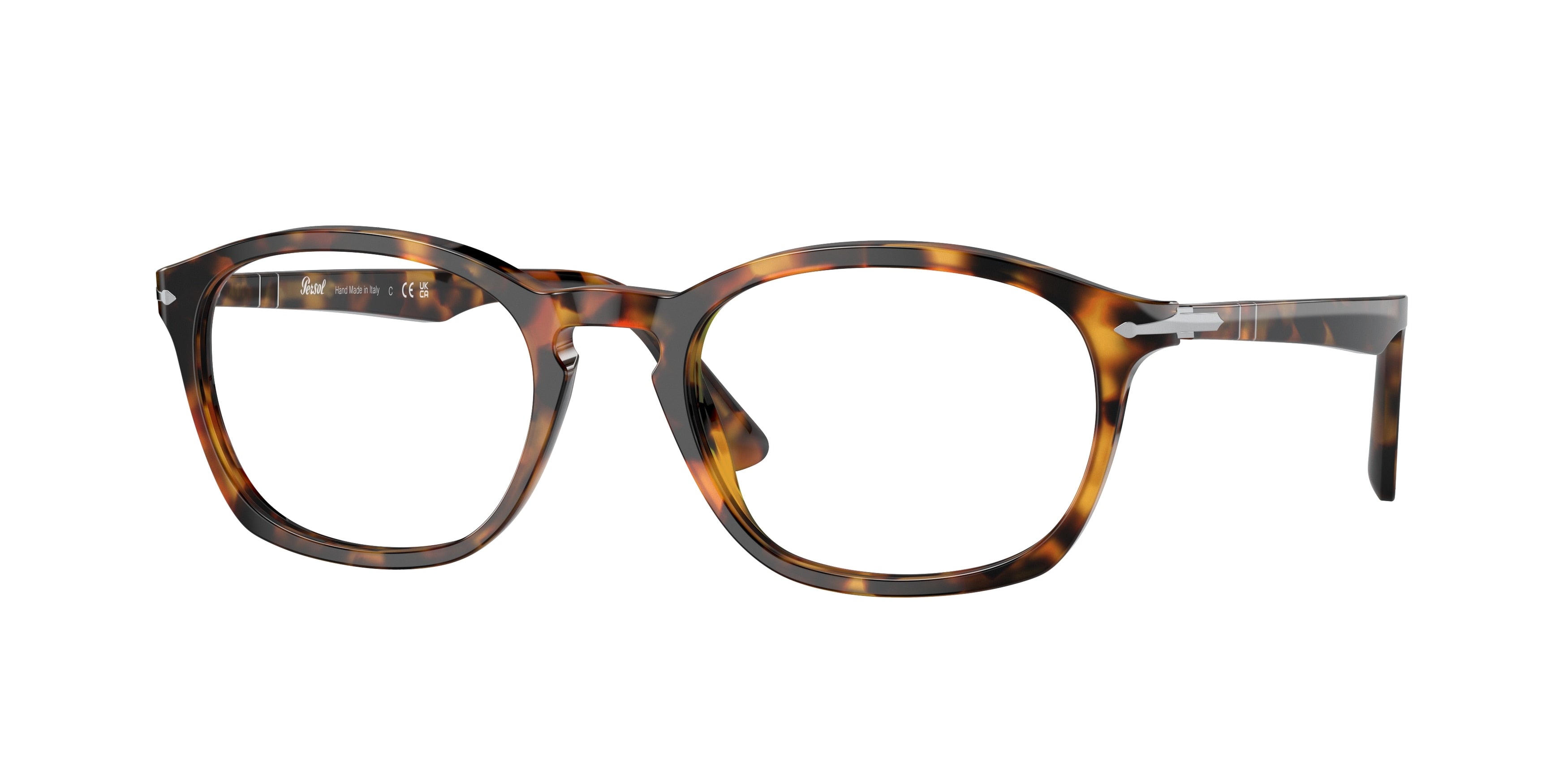 Persol PO3303V Pillow Eyeglasses  1052-Madreterra 53-145-20 - Color Map Tortoise