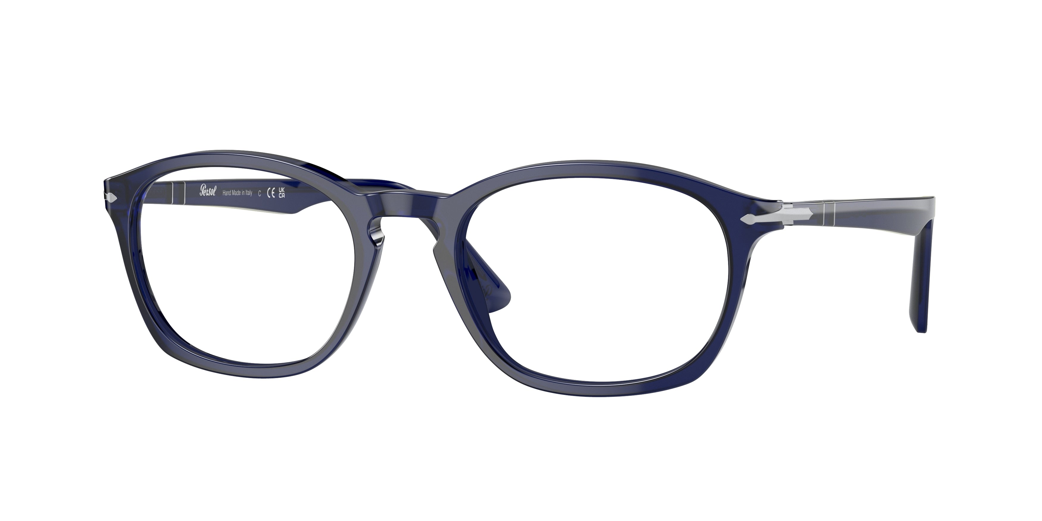 Persol PO3303V Pillow Eyeglasses  181-Blue 53-145-20 - Color Map Blue