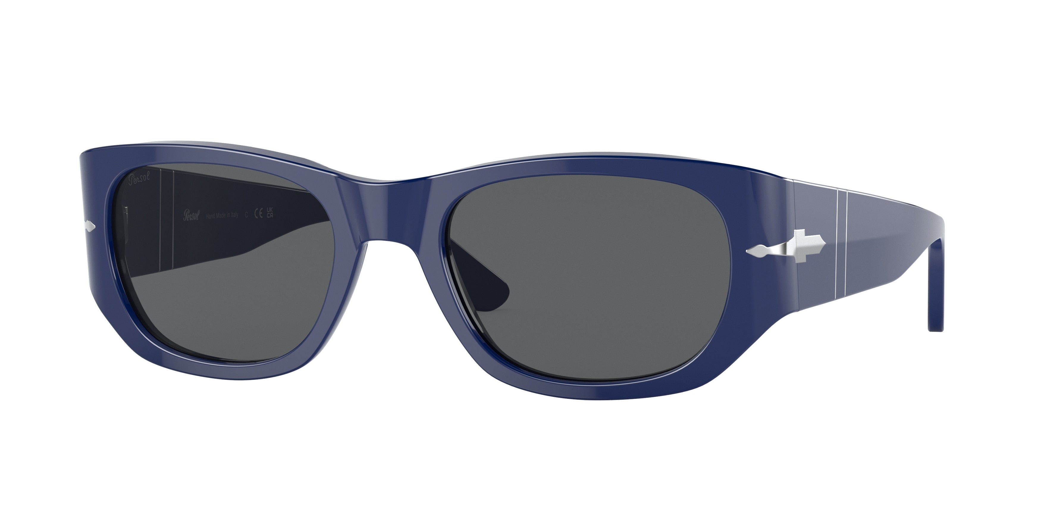 Persol PO3307S Pillow Sunglasses  1170B1-Blue 55-145-21 - Color Map Blue