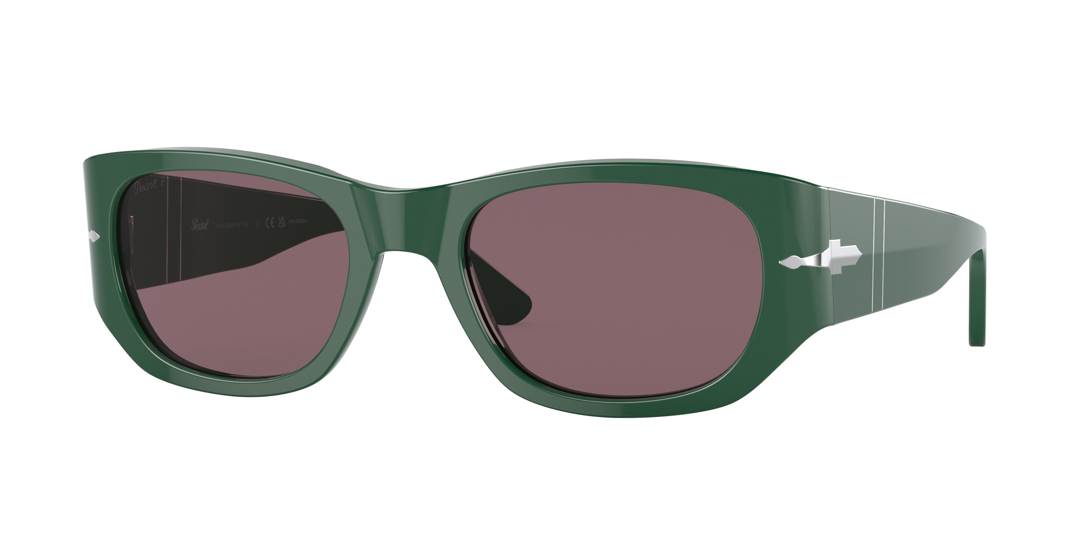 Persol PO3307S Pillow Sunglasses  1171AF-Green 55-145-21 - Color Map Green