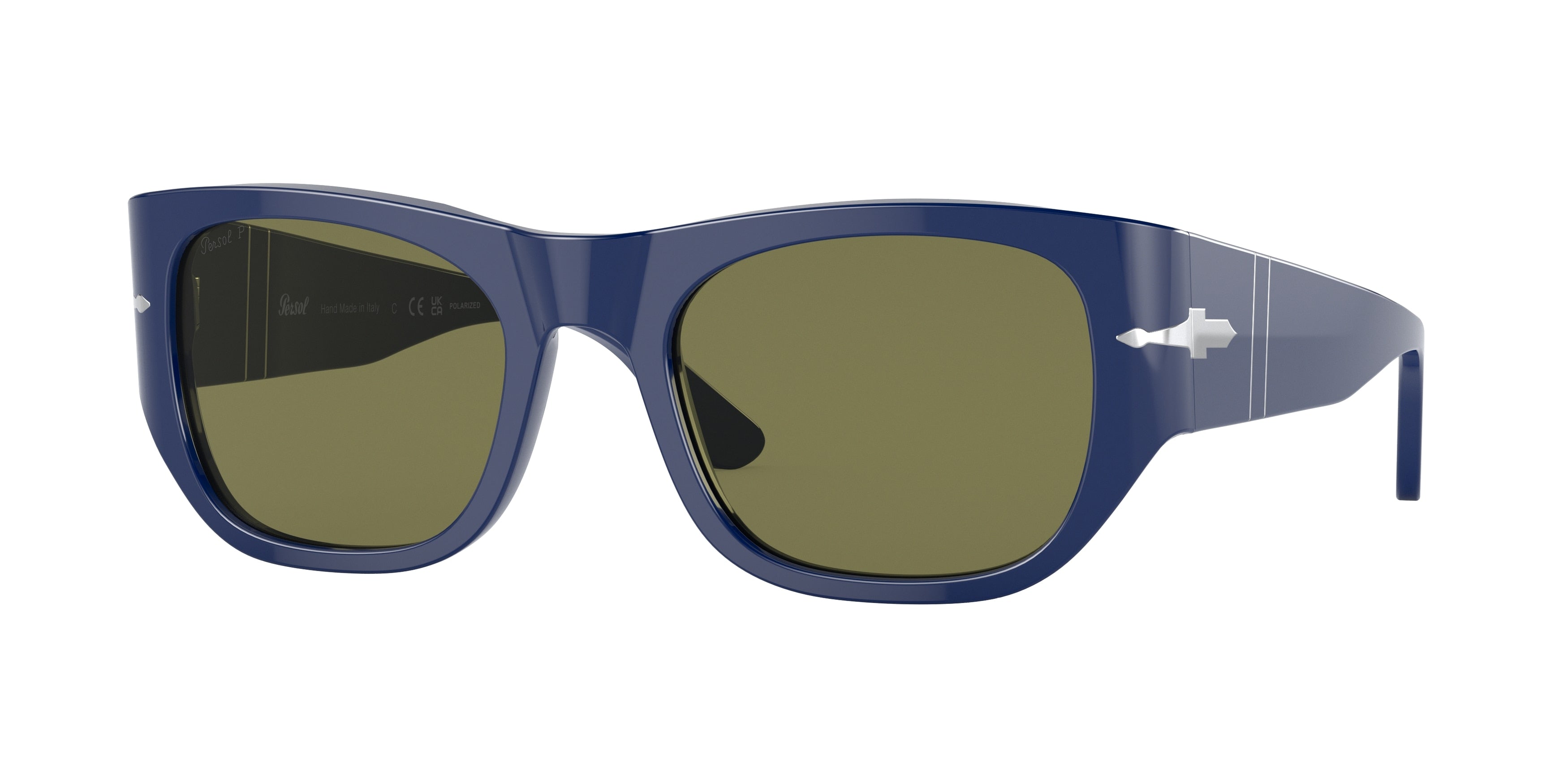 Persol PO3308S Square Sunglasses  1170P1-Blue 54-145-21 - Color Map Blue