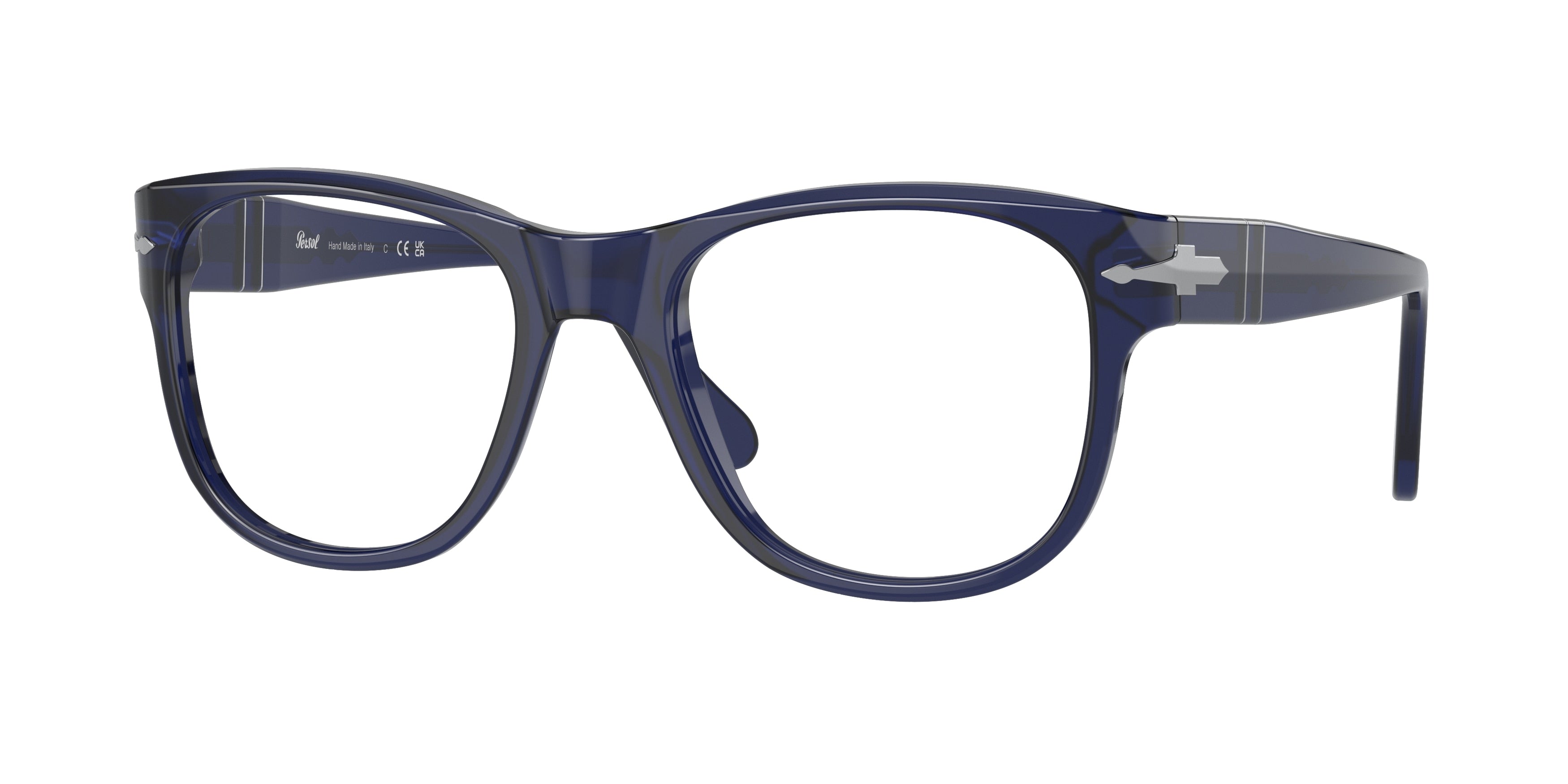 Persol PO3312V Square Eyeglasses  181-Cobalto 54-150-20 - Color Map Blue
