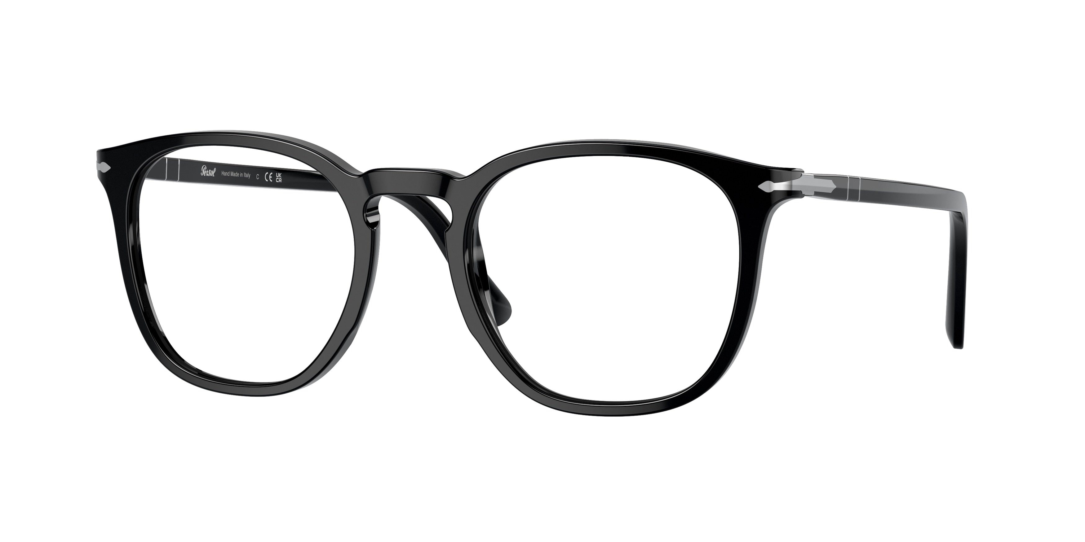 Persol PO3318V Phantos Eyeglasses  95-Black 51-145-21 - Color Map Black