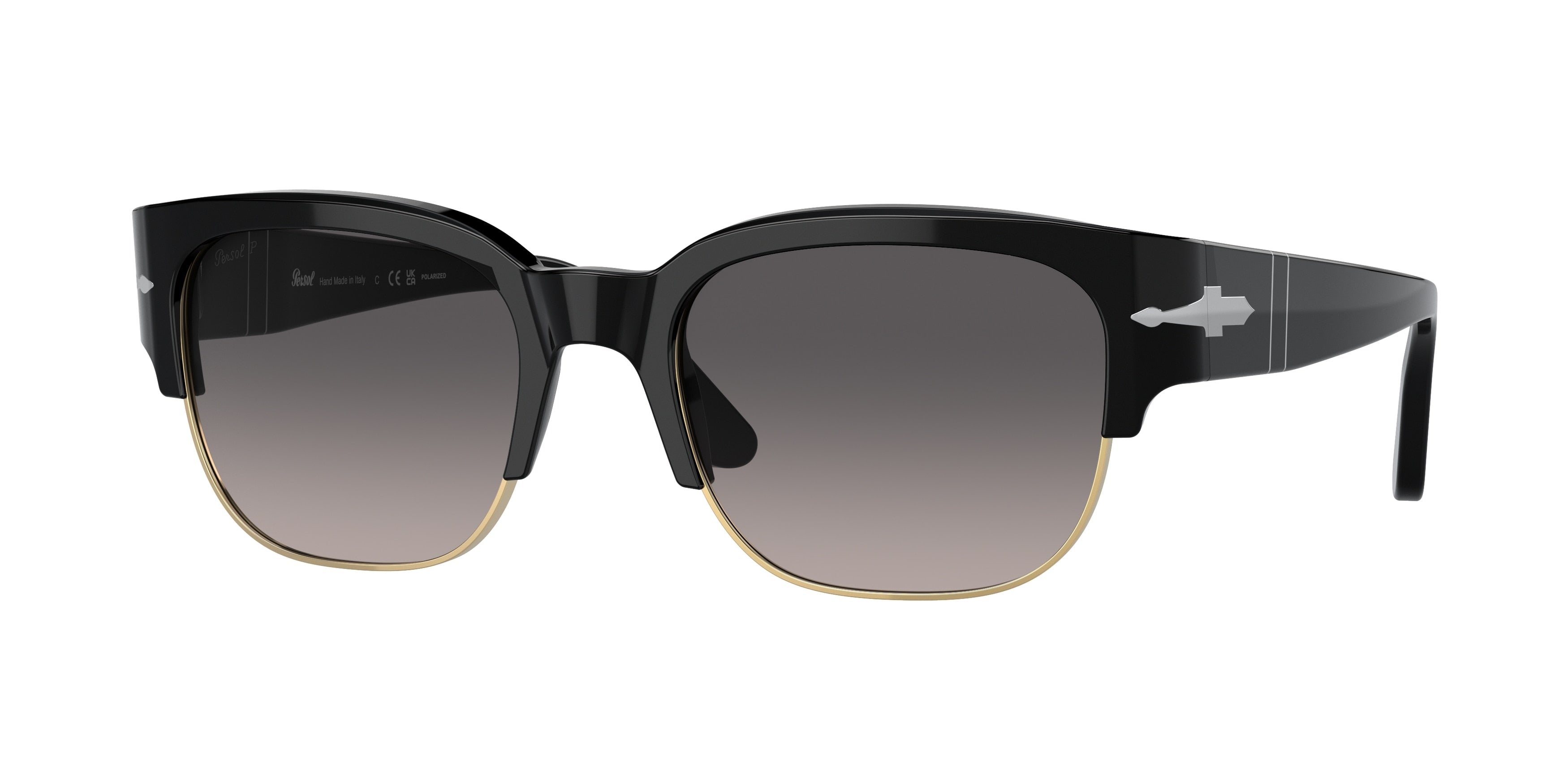 Persol TOM PO3319S Pillow Sunglasses  95/M3-Black 55-145-20 - Color Map Black