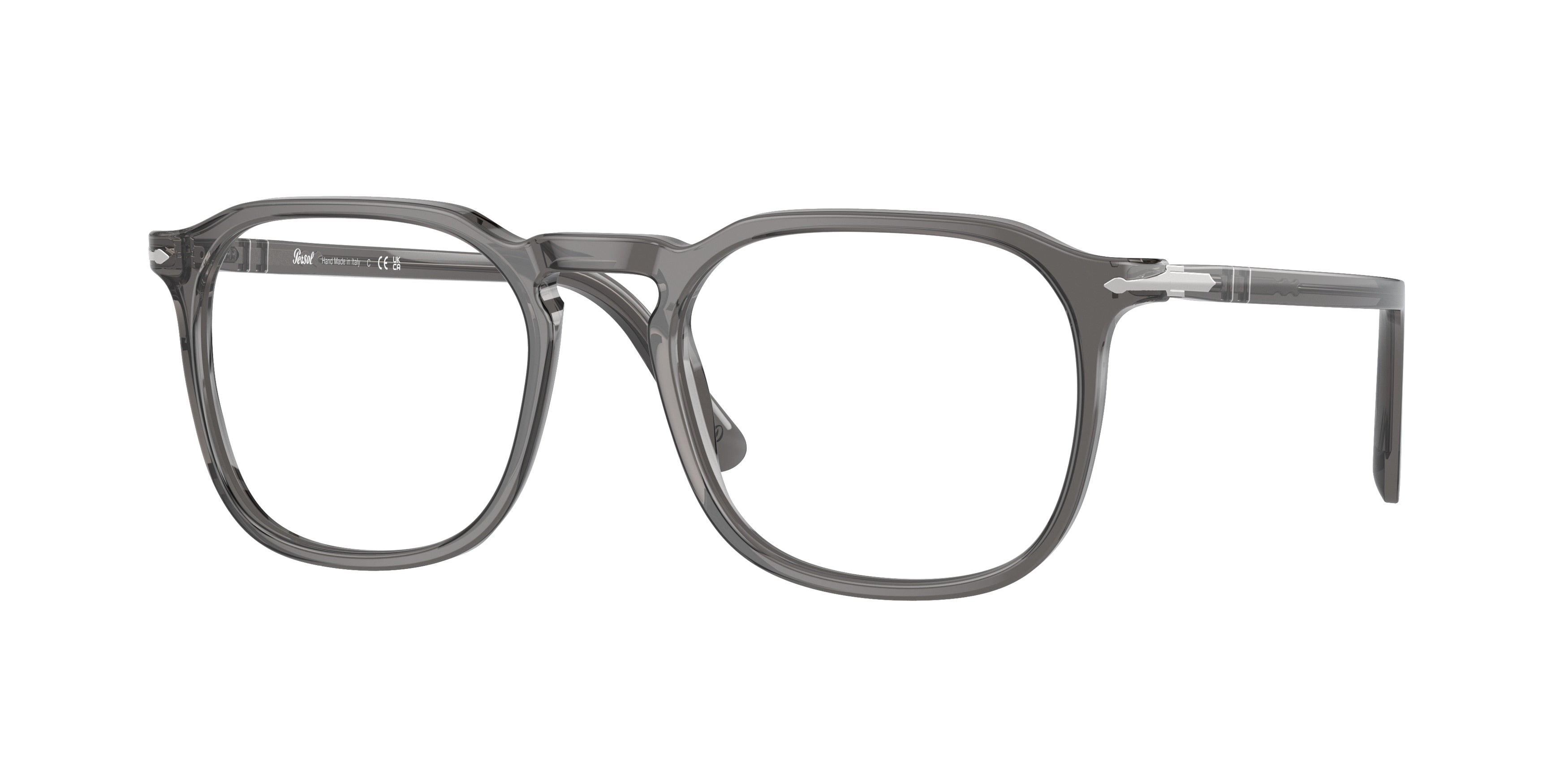 Persol PO3337V Phantos Eyeglasses  1196-Transparent Grey 52-145-19 - Color Map Grey