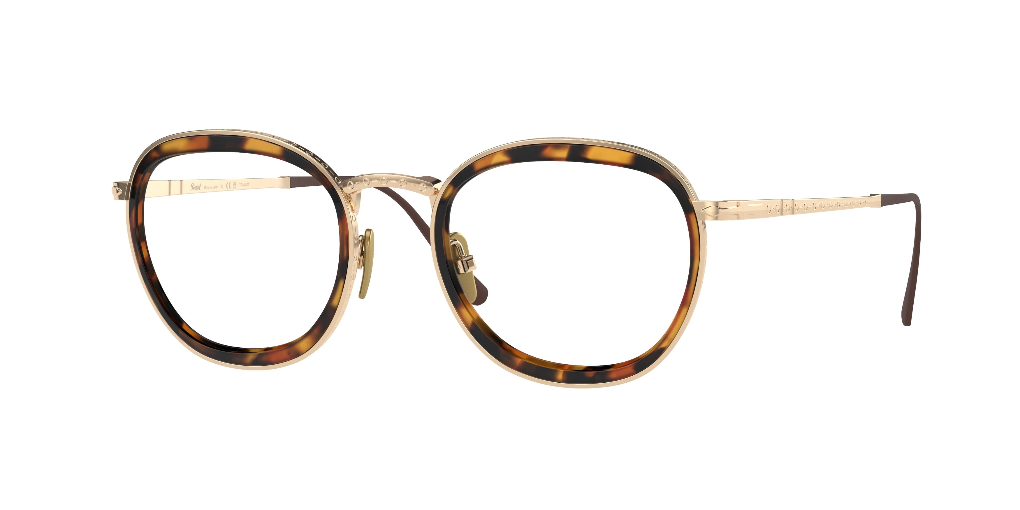 Persol PO5009VT Phantos Eyeglasses  8013-Gold 49-145-21 - Color Map Gold