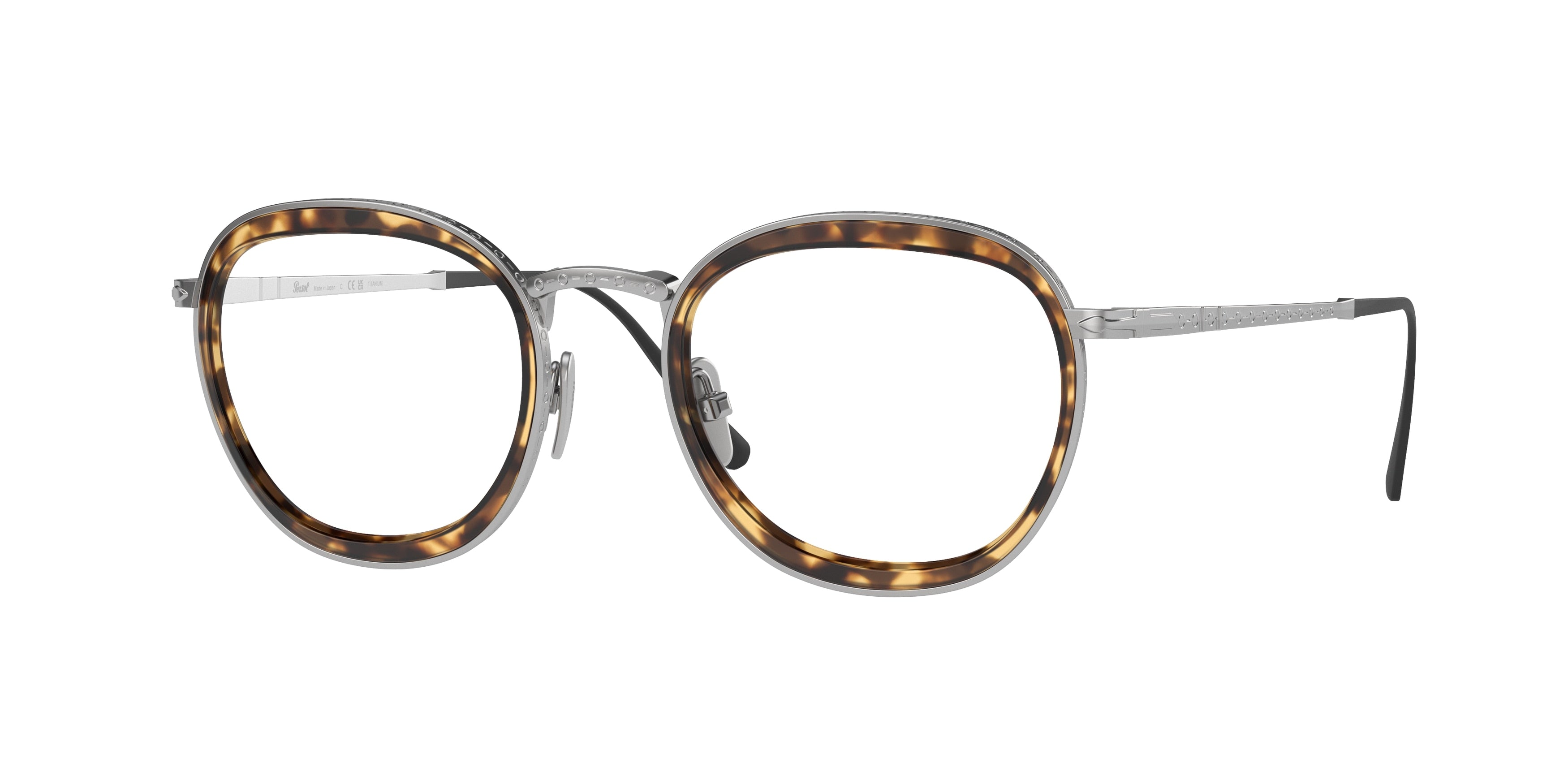 Persol PO5009VT Phantos Eyeglasses  8014-Silver 49-145-21 - Color Map Silver