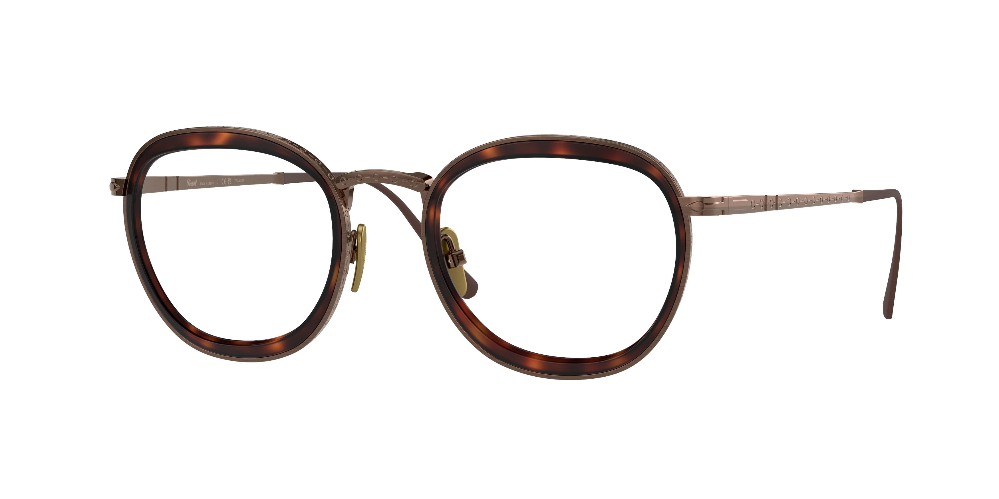 Persol PO5009VT Phantos Eyeglasses  8016-Brown 49-145-21 - Color Map Brown