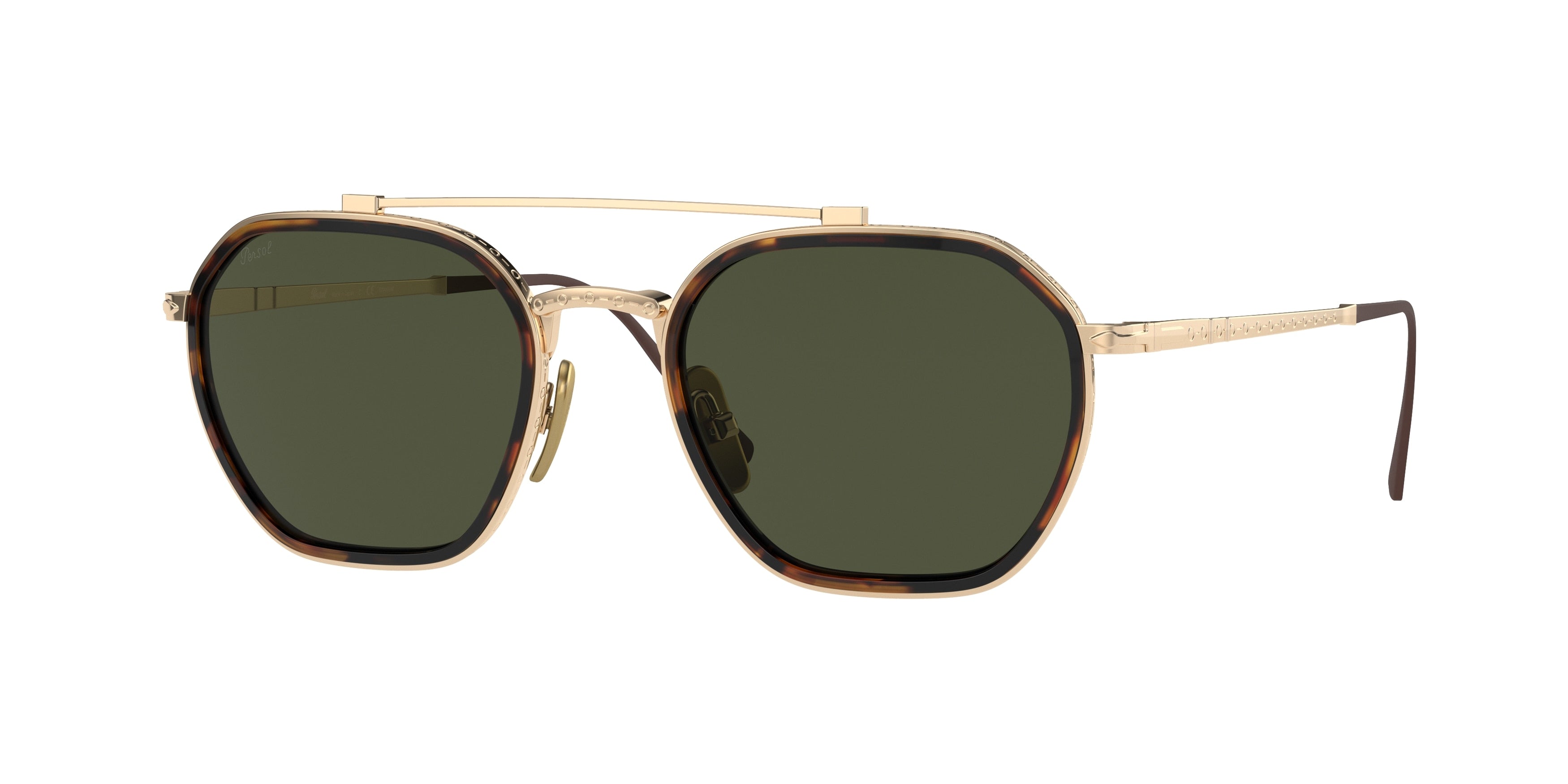 Persol PO5010ST Pillow Sunglasses  801331-Gold 51-145-20 - Color Map Gold
