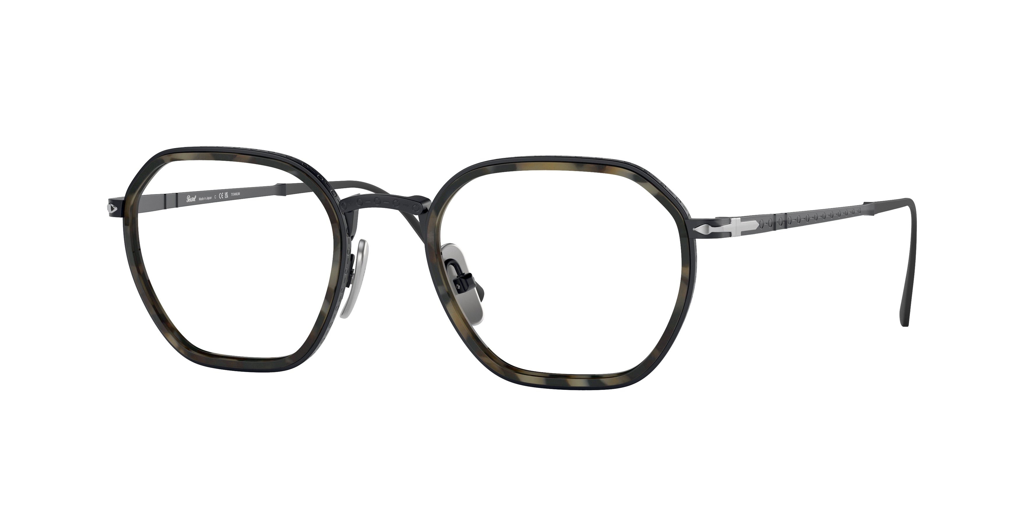 Persol PO5011VT Pillow Eyeglasses  8015-Black 49-145-20 - Color Map Black