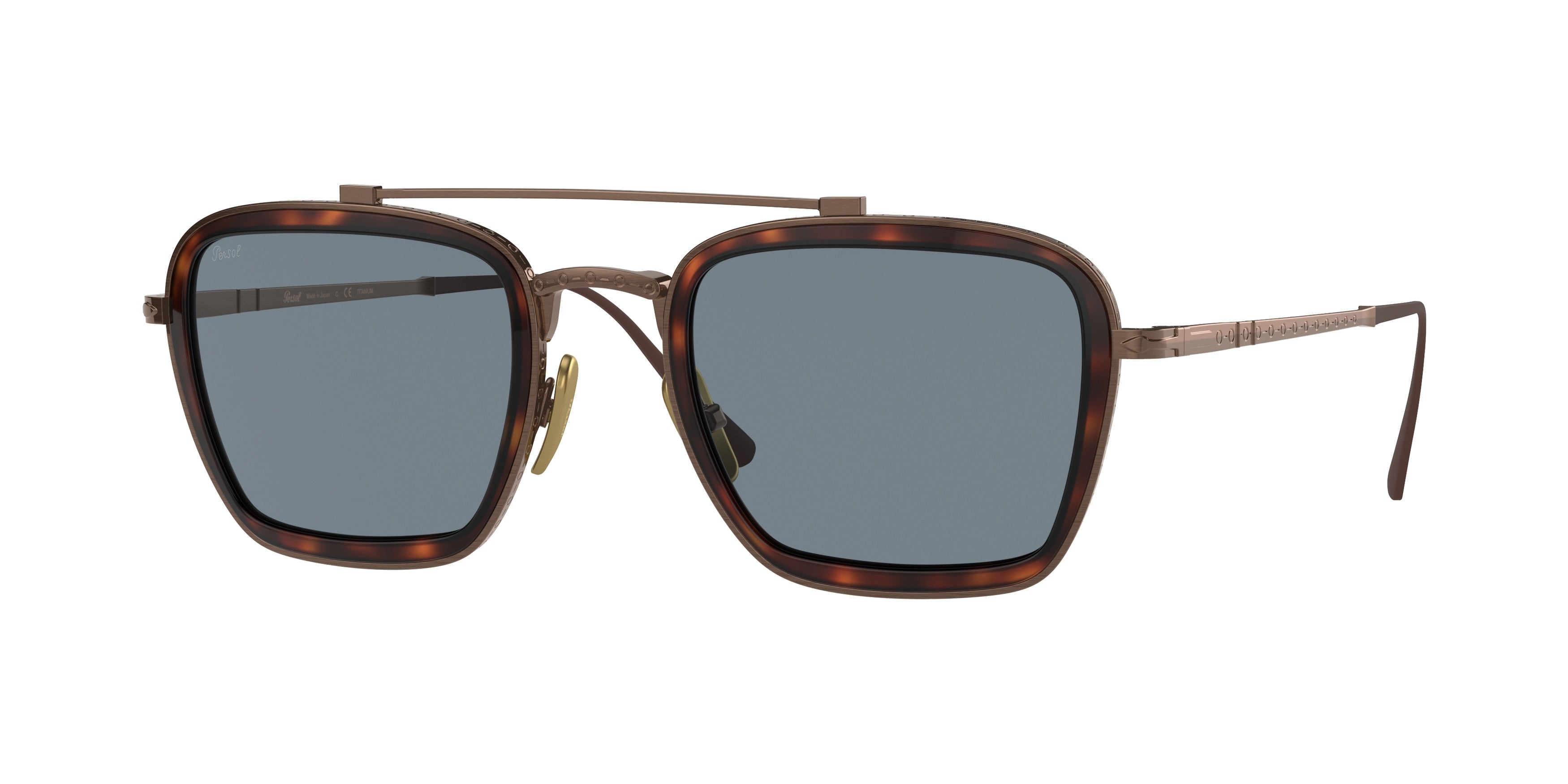 Persol PO5012ST Pillow Sunglasses  801656-Brown 51-145-23 - Color Map Brown