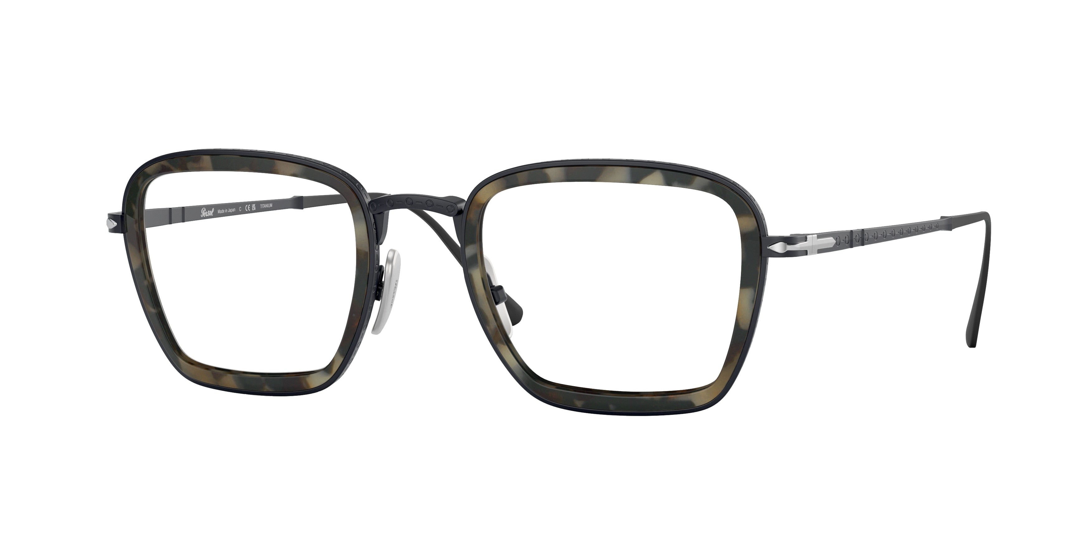 Persol PO5013VT Pillow Eyeglasses  8015-Black 49-145-23 - Color Map Black