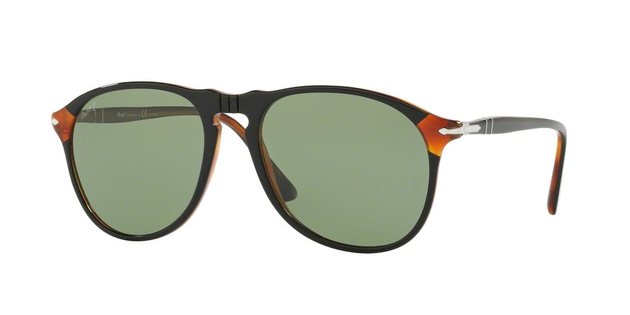 Persol PO6649SM Pilot Sunglasses  1096P1-BLACK & HAVANA 55-18-145 - Color Map black