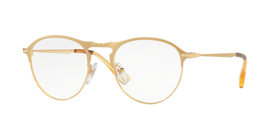 Persol PO7092V Square Eyeglasses  1069-MATTE GOLD/GOLD 50-19-145 - Color Map gold