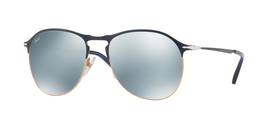 Persol PO7649S Pilot Sunglasses  107330-BLUE/BRONZE 56-18-145 - Color Map blue