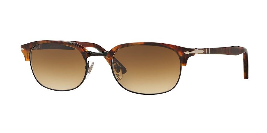 Persol PO8139S Rectangle Sunglasses  108/51-CAFFE' 52-20-145 - Color Map havana