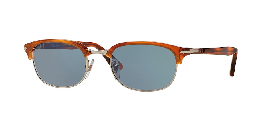 Persol PO8139S Rectangle Sunglasses  96/56-TERRA DI SIENA 55-20-145 - Color Map havana
