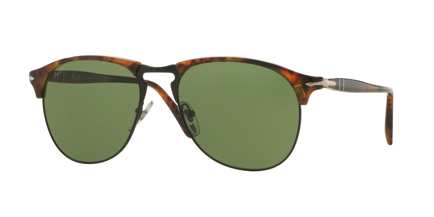 Persol PO8649S Pilot Sunglasses  108/4E-CAFFE' 56-18-145 - Color Map havana