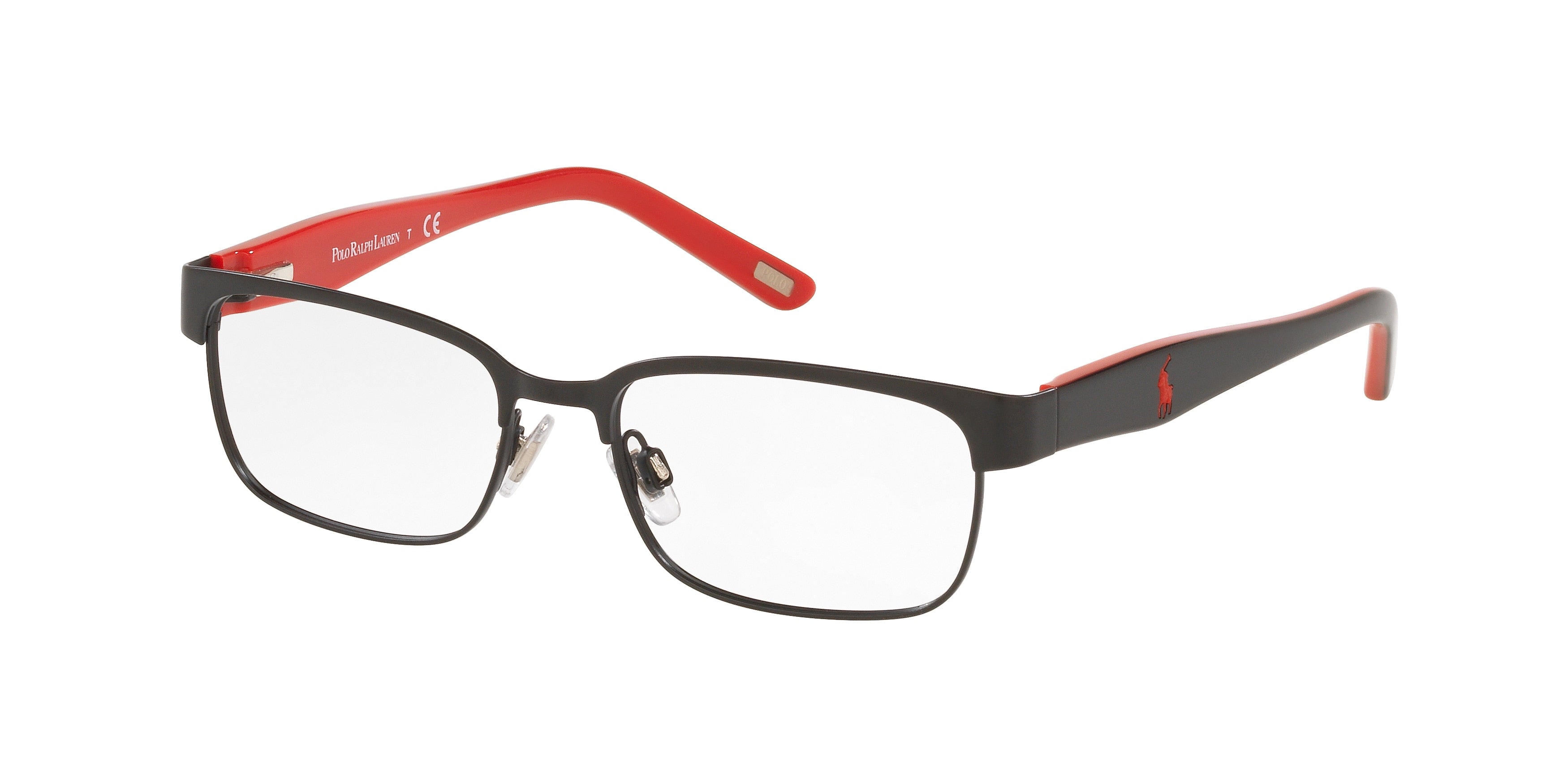 Polo Prep PP8036 Rectangle Eyeglasses  3136-Matte Black 48-130-15 - Color Map Black