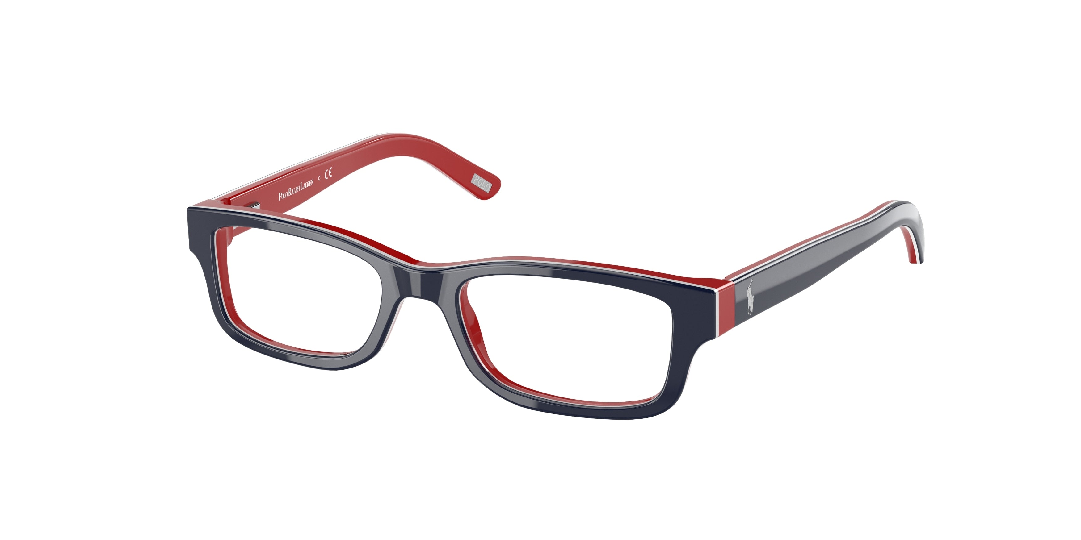 Polo Prep PP8518 Rectangle Eyeglasses  5711-Black 48-130-16 - Color Map Black