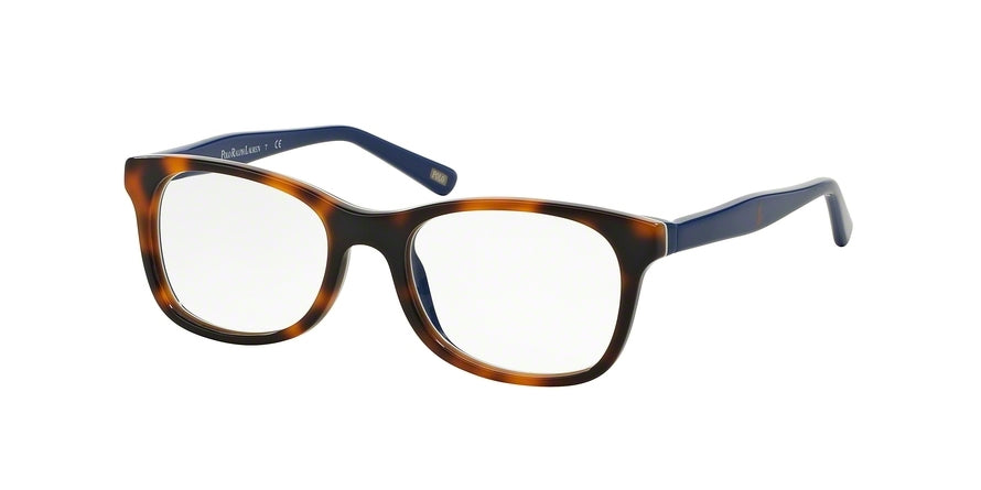 Polo Prep PP8522 Square Eyeglasses  1306-TORTOISE BLUE/BLUE 46-16-125 - Color Map havana