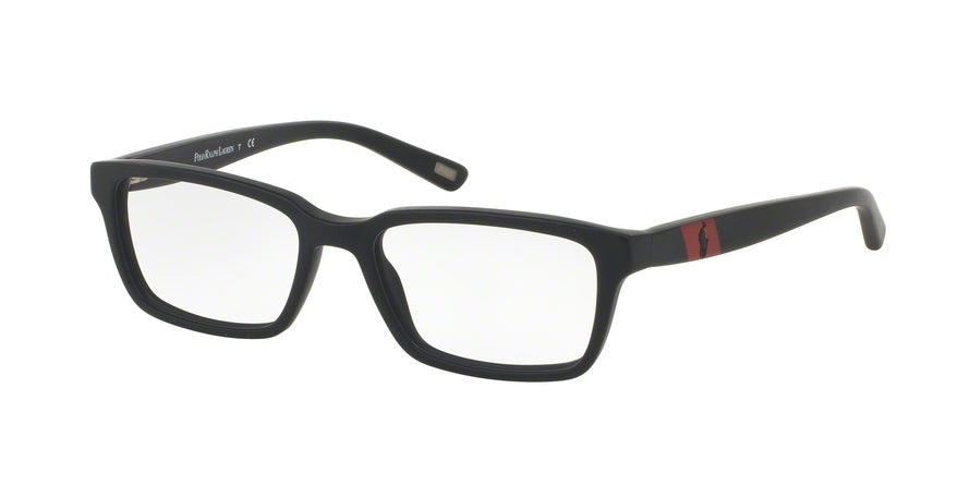 Polo Prep PP8525 Rectangle Eyeglasses  1588-MATTE BLACK 49-16-130 - Color Map black