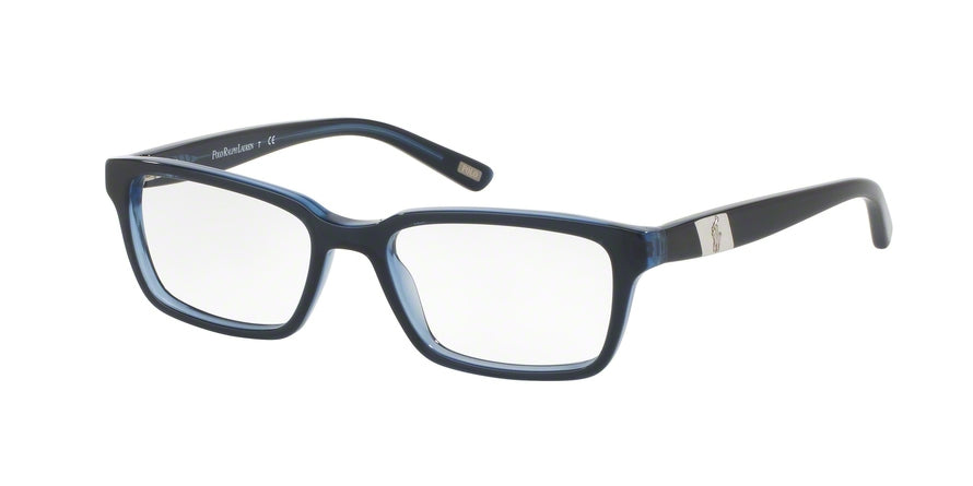 Polo Prep PP8525 Rectangle Eyeglasses  1589-BLUE 49-16-130 - Color Map blue