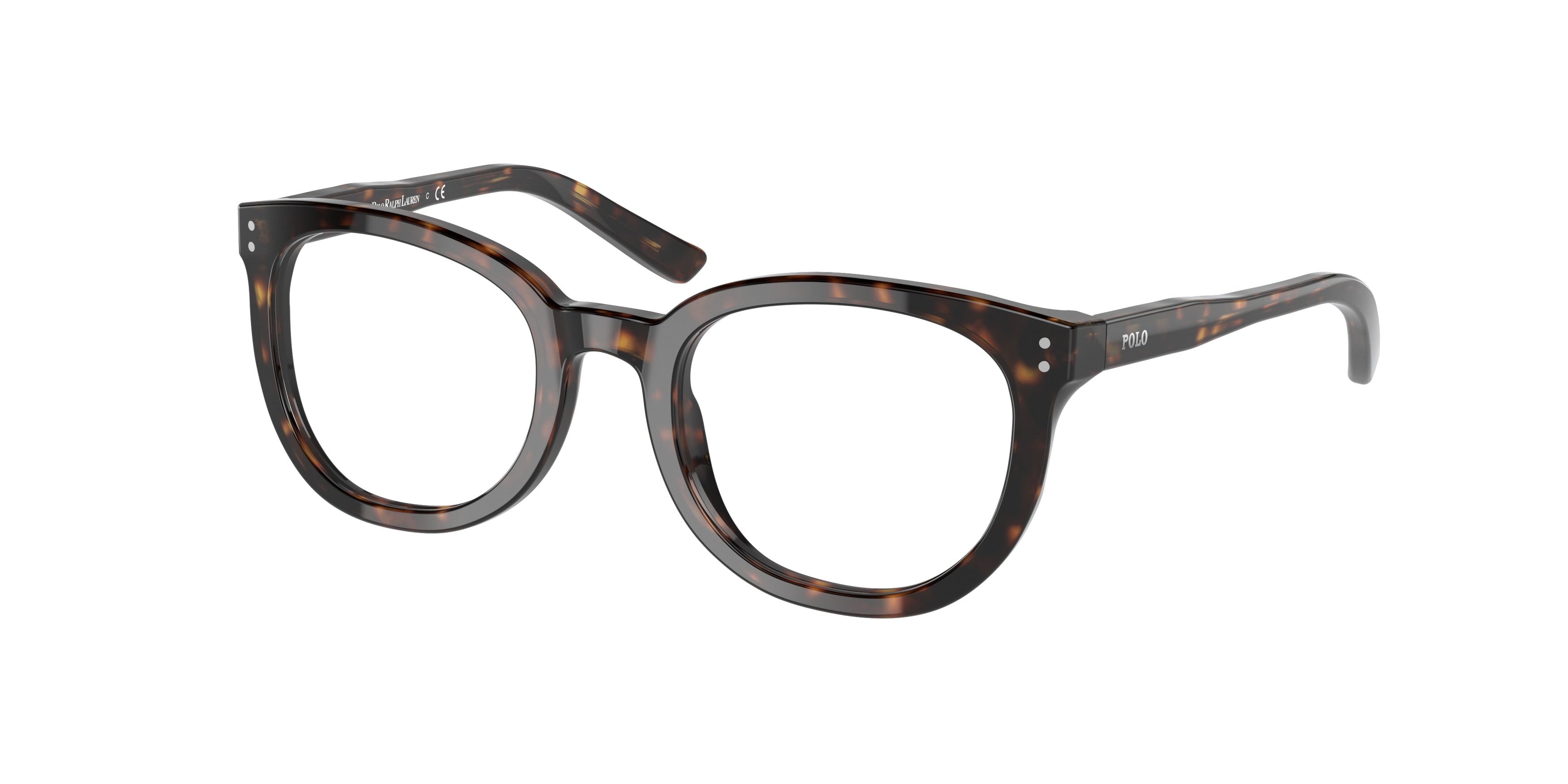 Polo Prep PP8529 Phantos Eyeglasses  5003-Shiny Dark Havana 49-130-19 - Color Map Brown