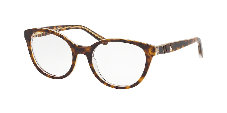 Polo Prep PP8535 Butterfly Eyeglasses  5225-TOP HAVANA ON CRYSTAL 49-18-130 - Color Map havana