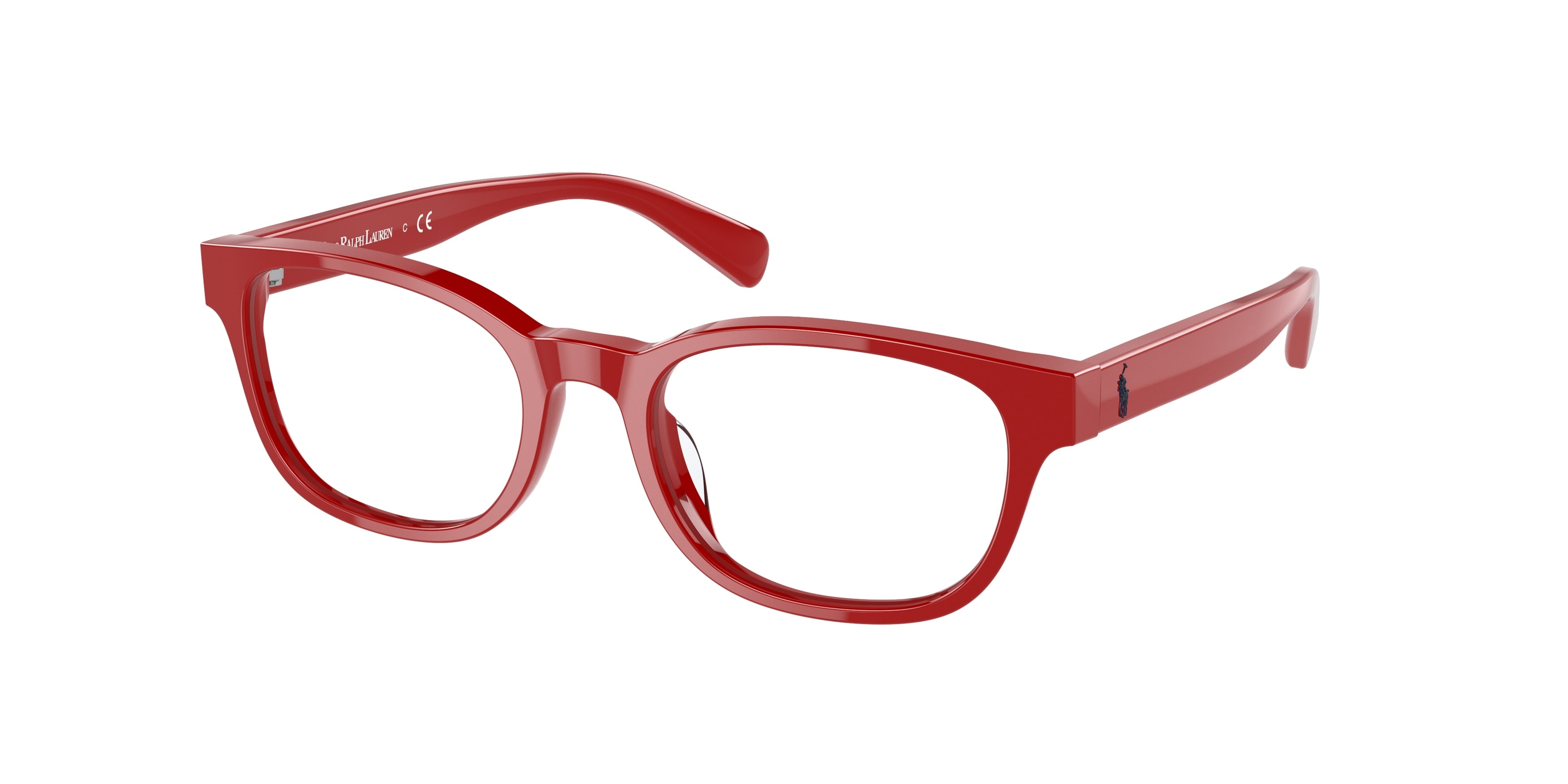 Polo Prep PP8543U Pillow Eyeglasses  5257-Shiny Red 49-130-18 - Color Map Red