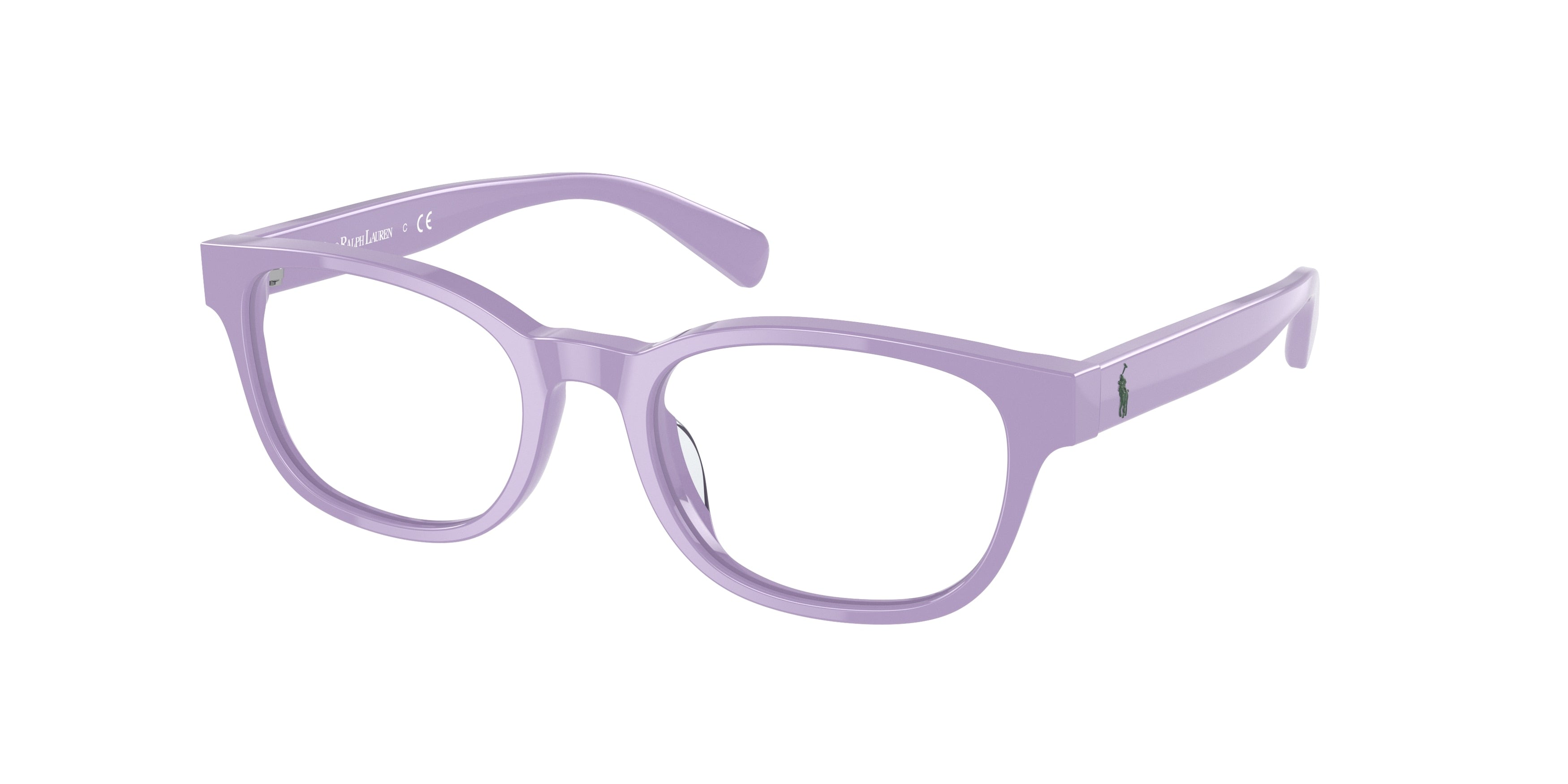 Polo Prep PP8543U Pillow Eyeglasses  6018-Shiny Sky Lavander 49-130-18 - Color Map Violet