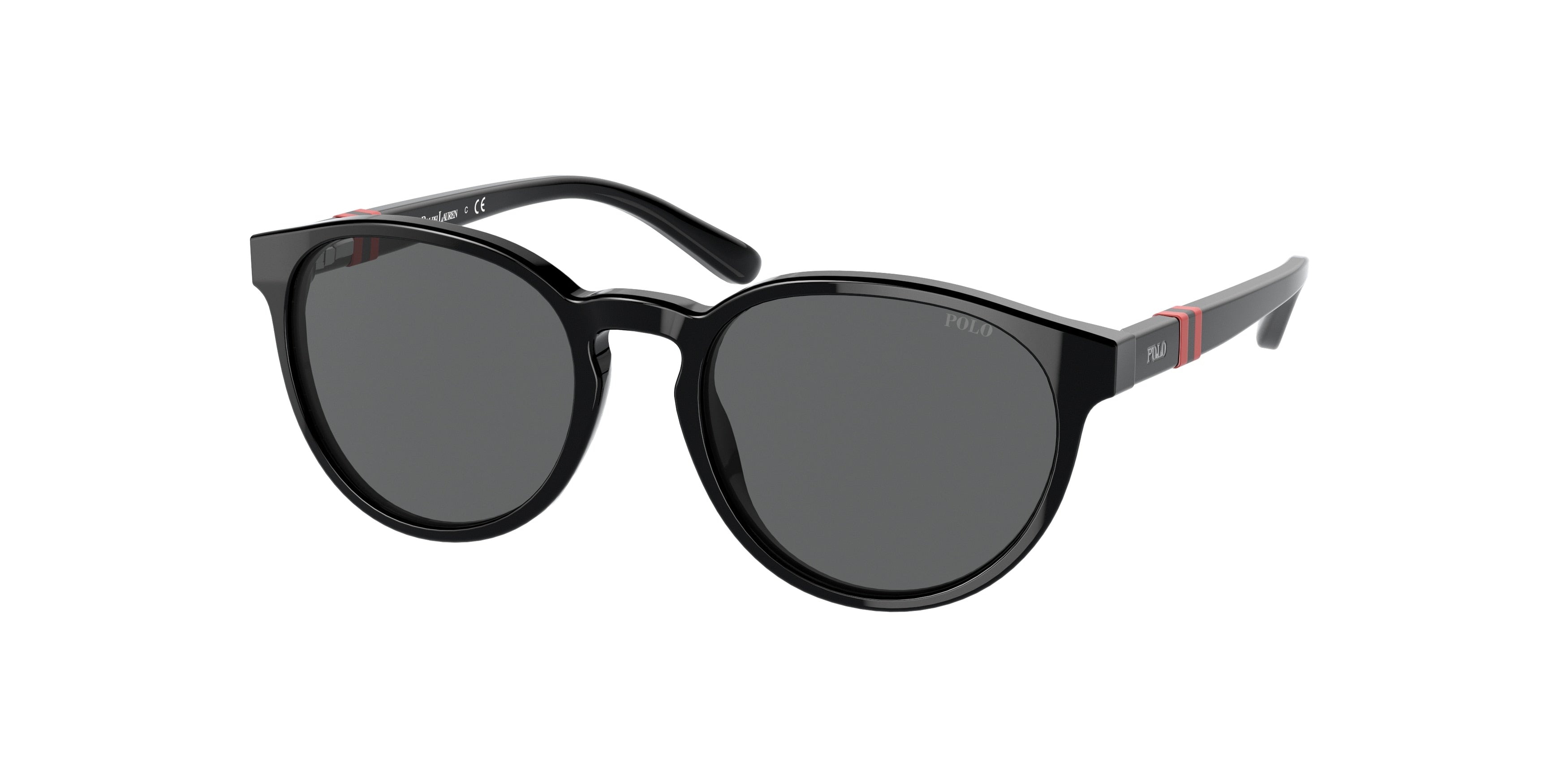 Polo Prep PP9502 Phantos Sunglasses  500187-Shiny Black 48-130-17 - Color Map Black