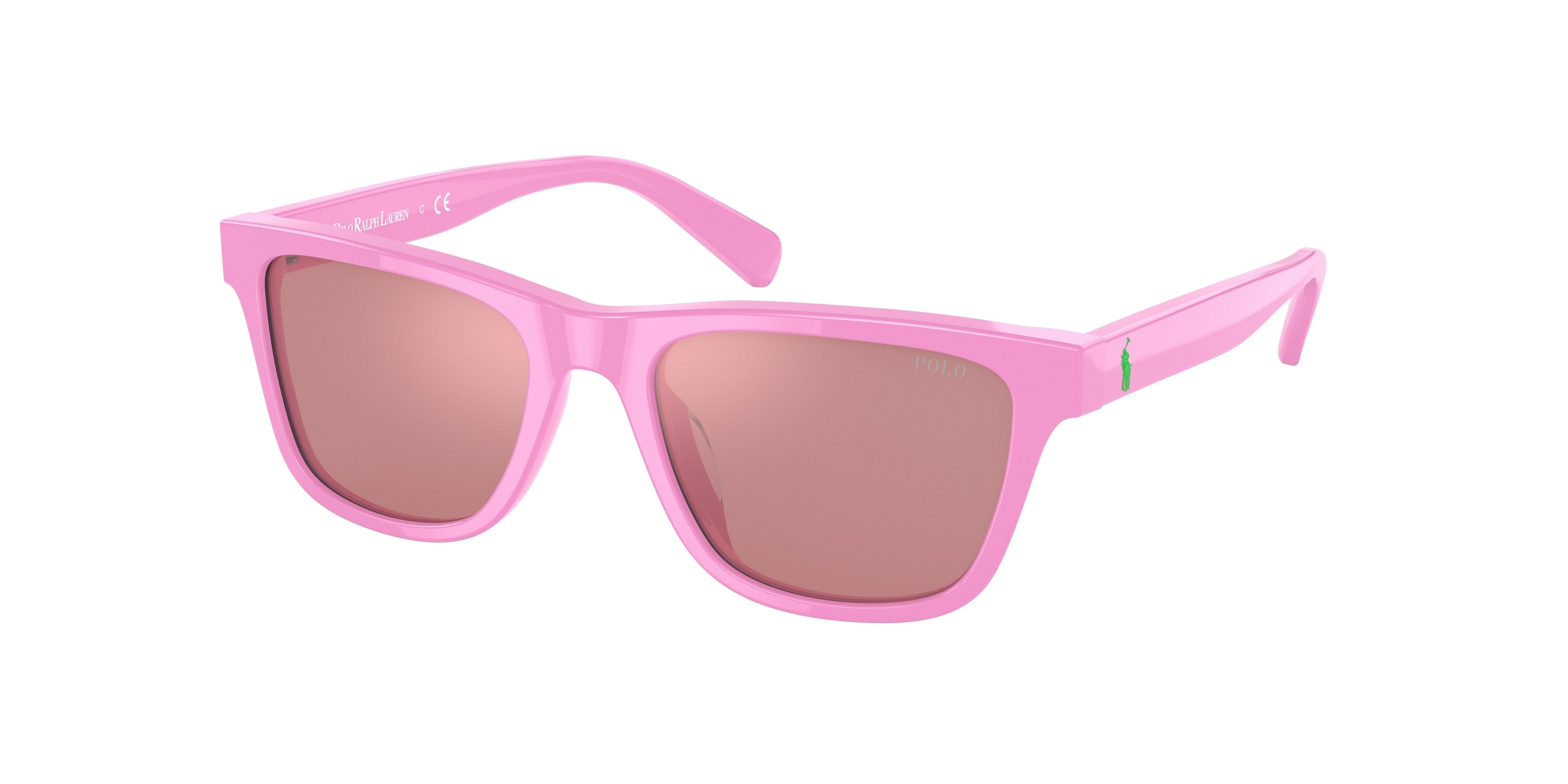 Polo Prep PP9504U Rectangle Sunglasses  59707V-Shiny Maui Pink 49-130-17 - Color Map Pink