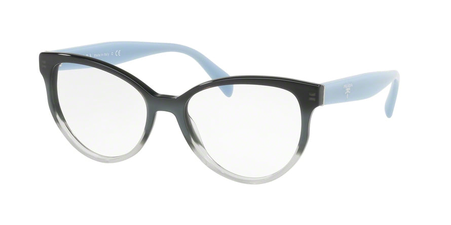 Prada PR01UVF Pillow Eyeglasses  VX41O1-GRADIENT GREY 54-17-140 - Color Map grey