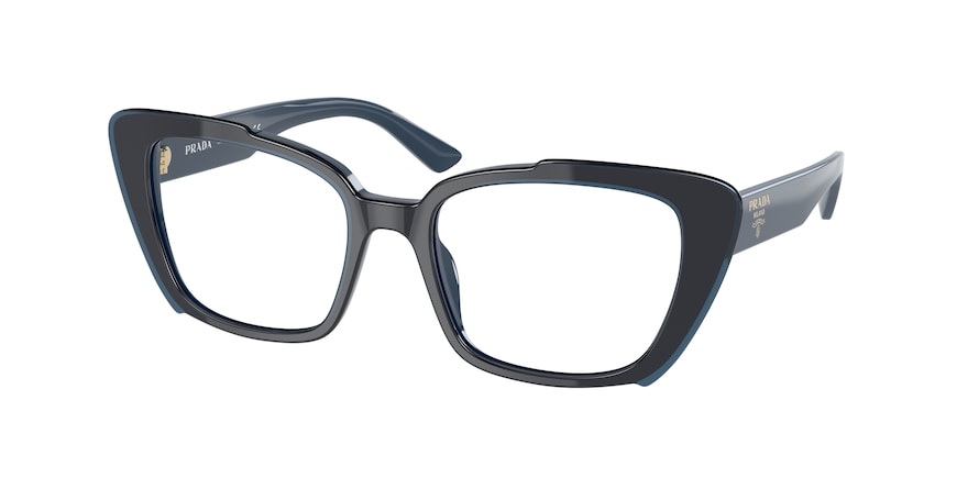 Prada PR01YVF Pillow Eyeglasses  08V1O1-BLUE 54-18-140 - Color Map blue